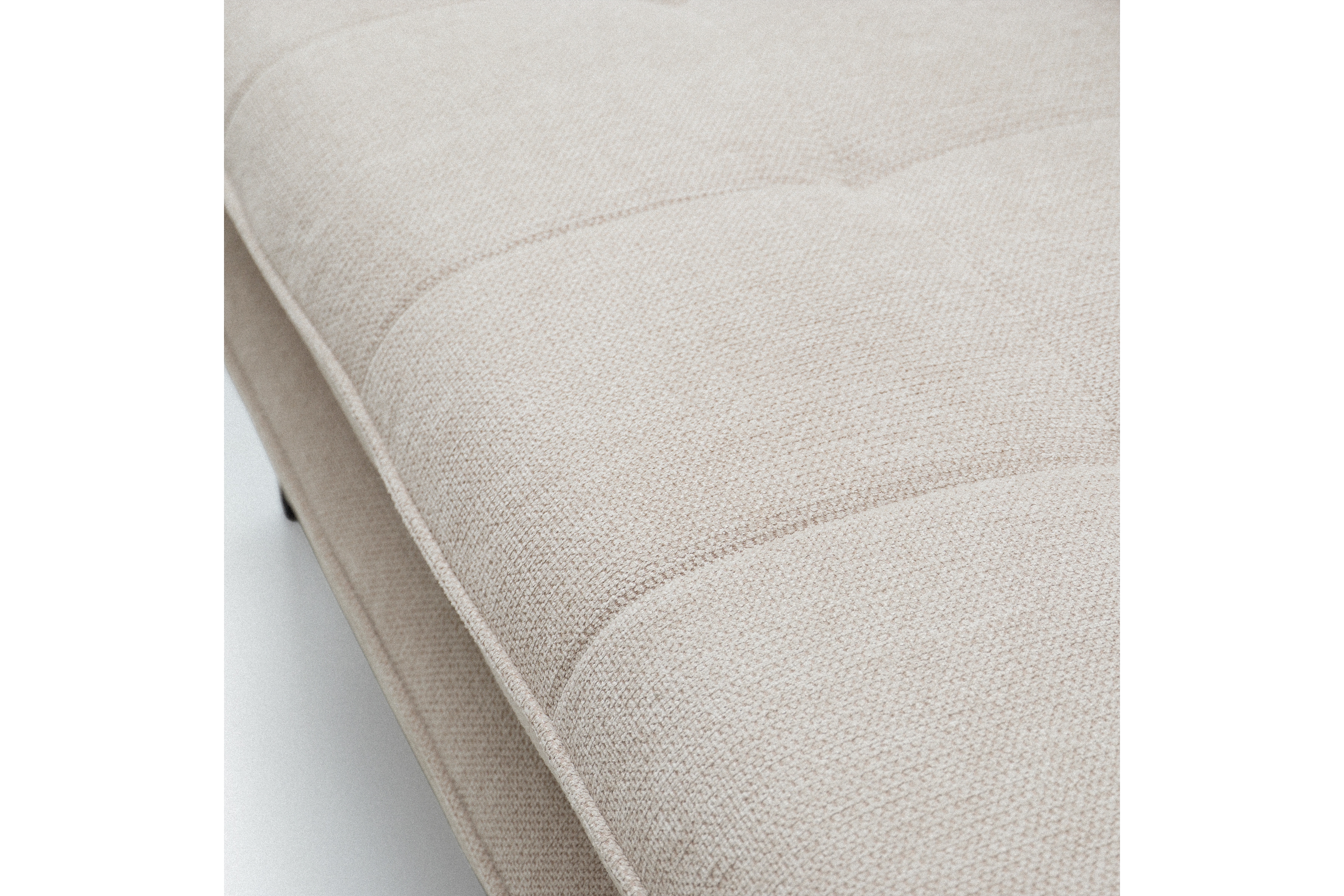 Rozkládací pohovka s úložným prostorem Dori s funkcí spaní - béžová tkanina Aragon 03 Pohovka rozkládací Dori rozkladana s úložným prostorem- béžová plecionka Aragon 03