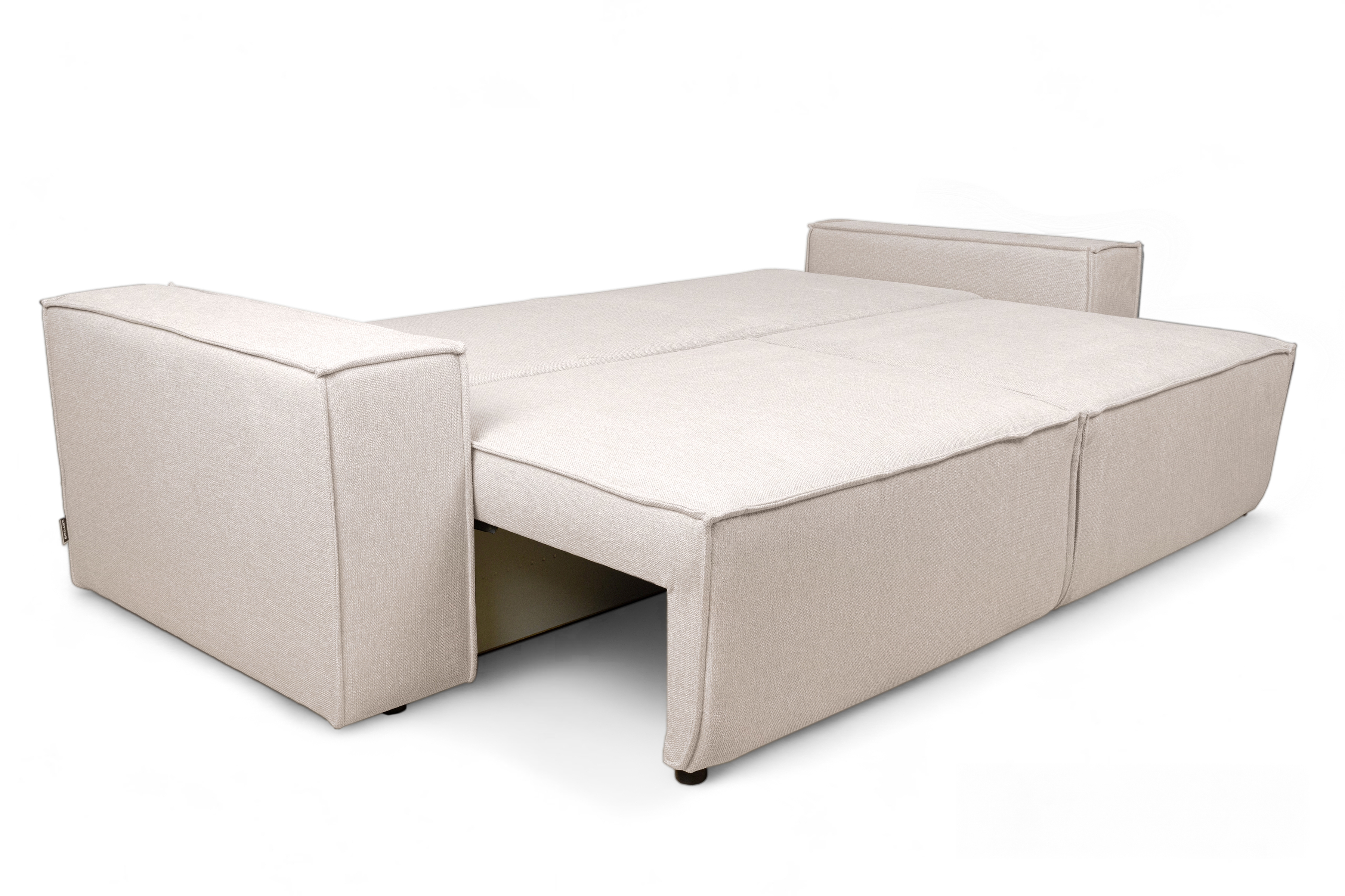 Rozkladacia pohovka Flabio - béžová pletenina Loft 01 Pohovka s funkciou spania Flabio - Béžová plecionka Loft 01
