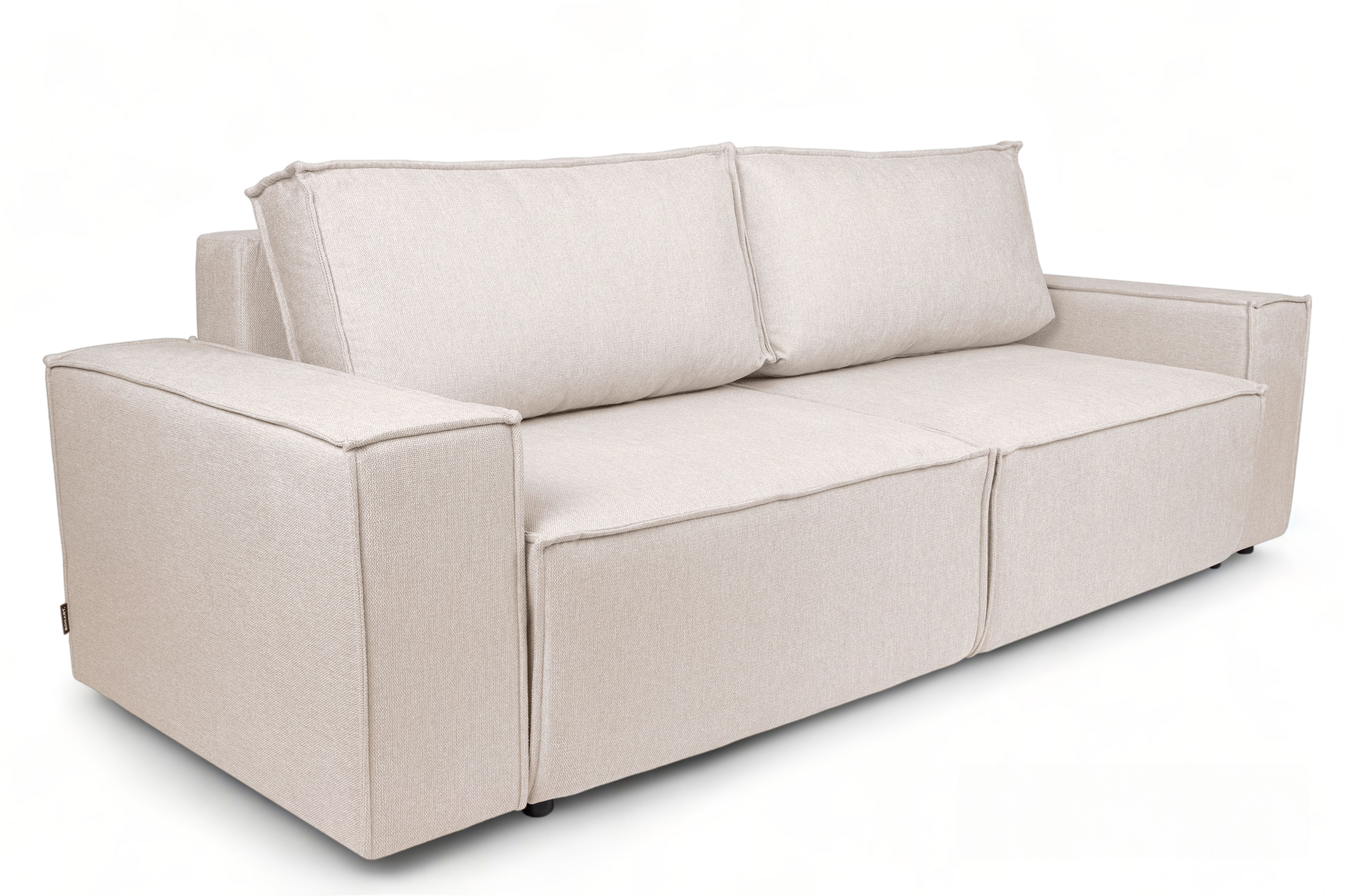 Rozkladacia pohovka Flabio - béžová pletenina Loft 01 Pohovka s funkciou spania Flabio - Béžová plecionka Loft 01