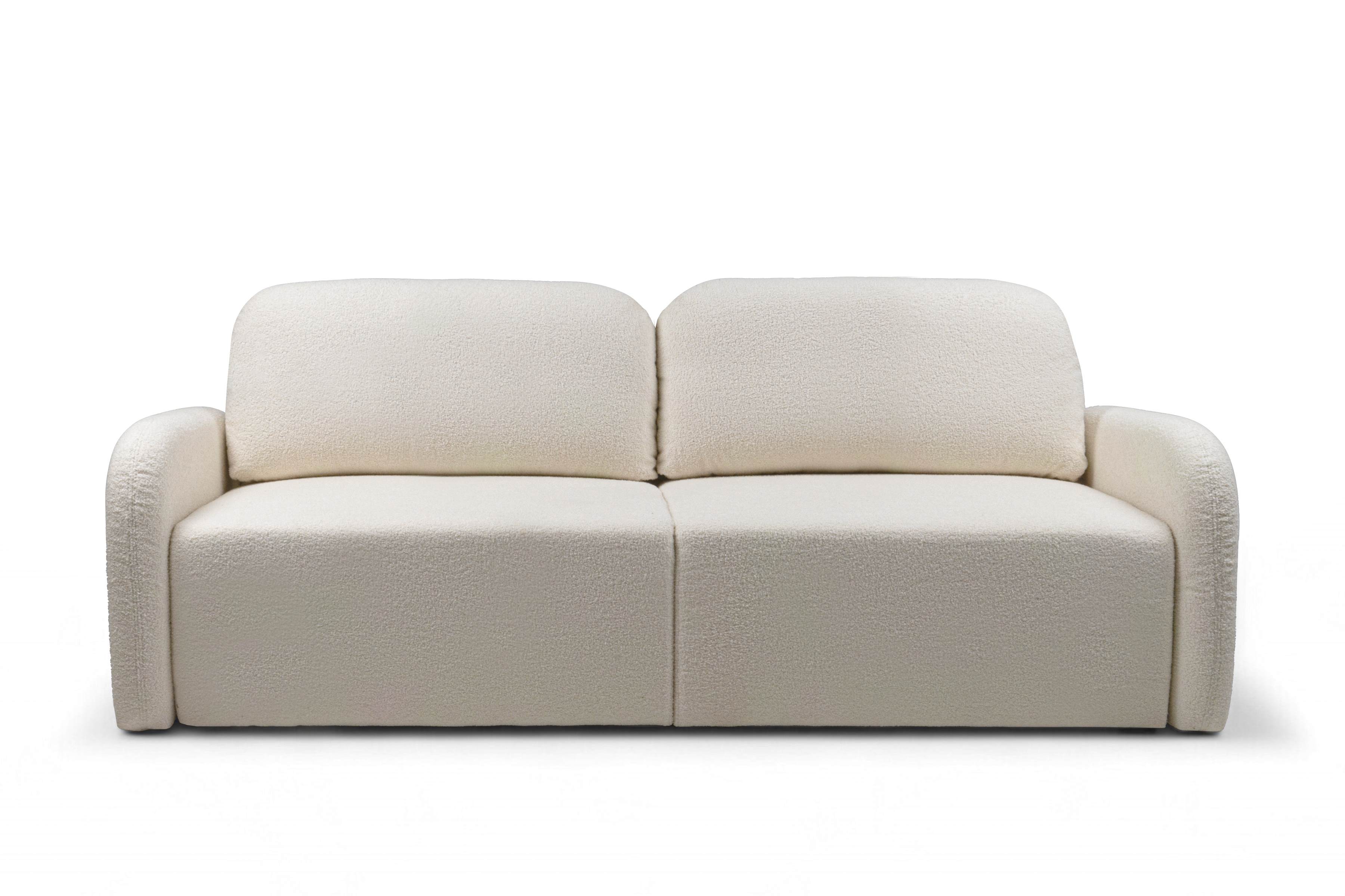 Pohovka s funkciou spania Limpik - béžová tkanina boucle Lambi 8 Pohovka s funkciou spania Limpik - Béžová / boucle / Lambi 8