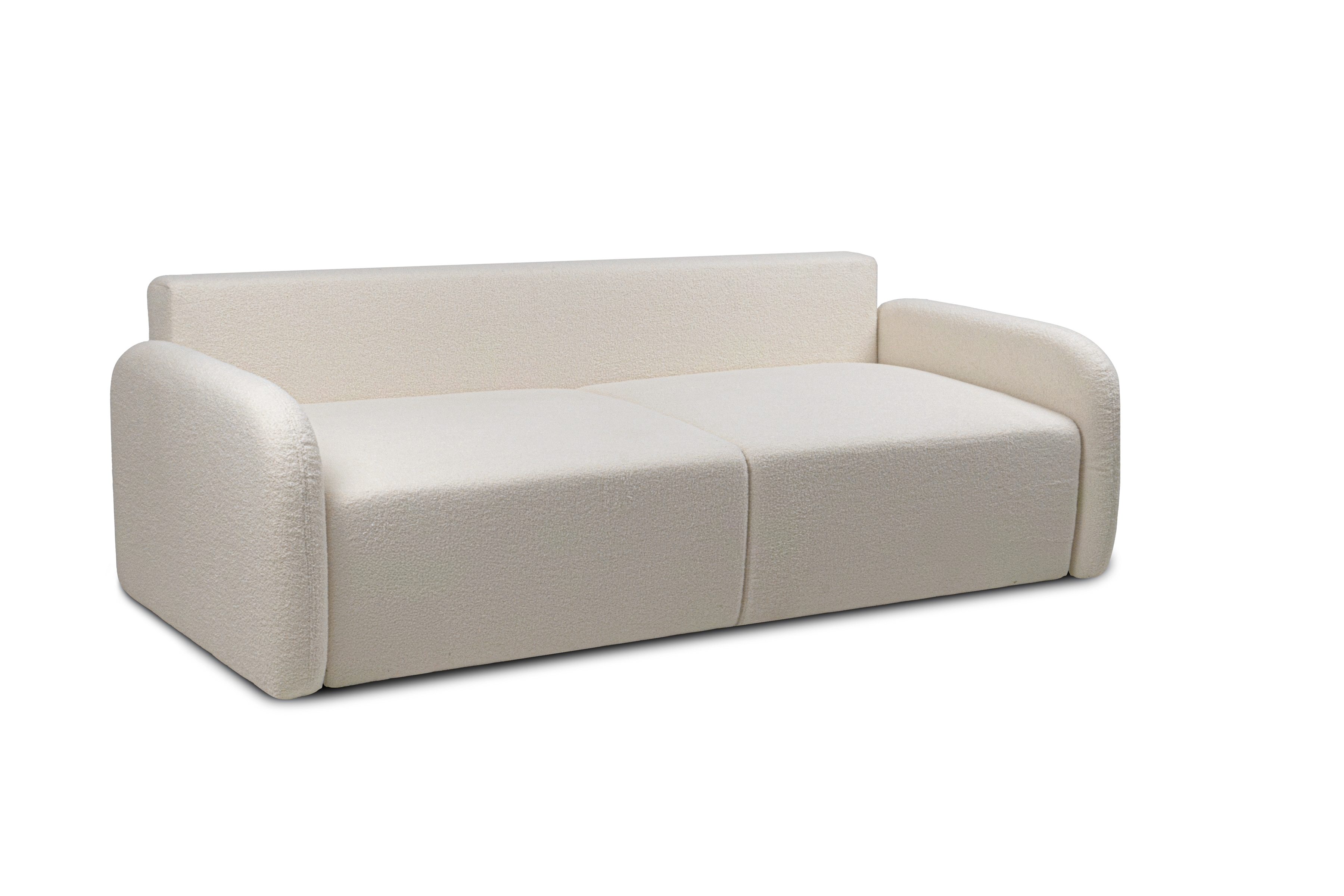 Pohovka s funkciou spania Limpik - béžová tkanina boucle Lambi 8 Pohovka s funkciou spania Limpik - Béžová / boucle / Lambi 8