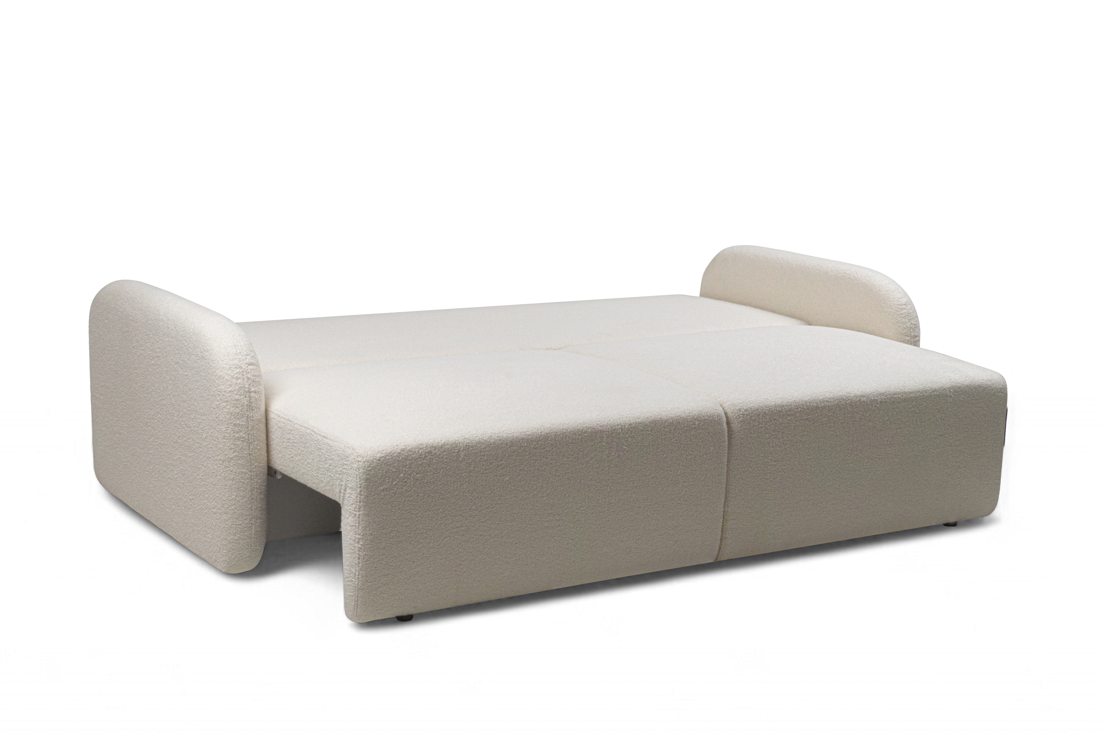 Pohovka s funkciou spania Limpik - béžová tkanina boucle Lambi 8 Pohovka s funkciou spania Limpik - Béžová / boucle / Lambi 8