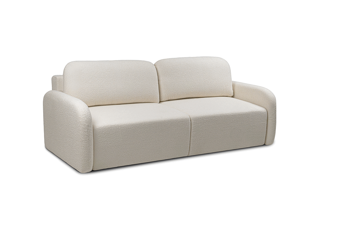 Pohovka s funkciou spania Limpik - béžová tkanina boucle Lambi 8 Pohovka s funkciou spania Limpik - Béžová / boucle / Lambi 8