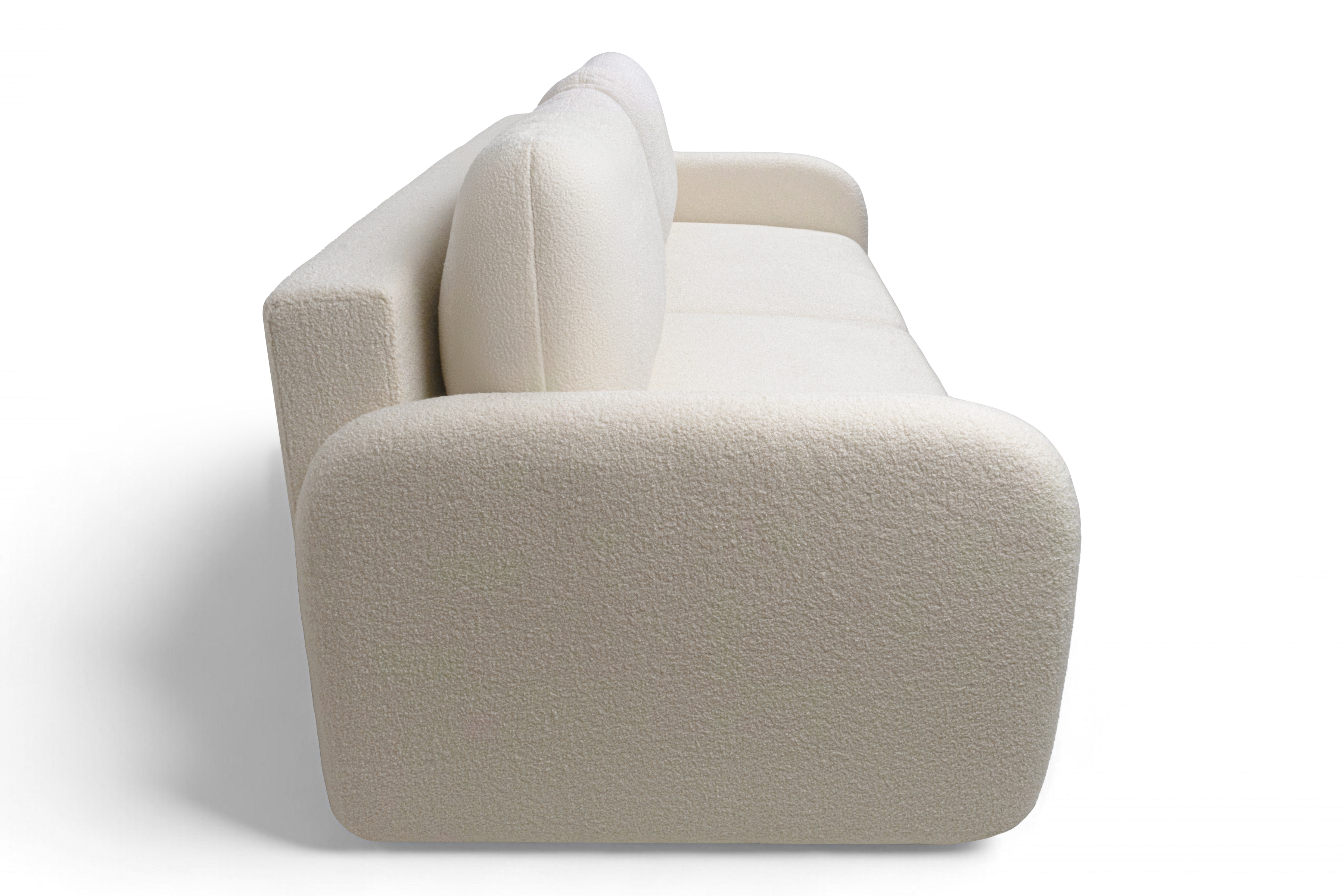 Pohovka s funkciou spania Limpik - béžová tkanina boucle Lambi 8 Pohovka s funkciou spania Limpik - Béžová / boucle / Lambi 8