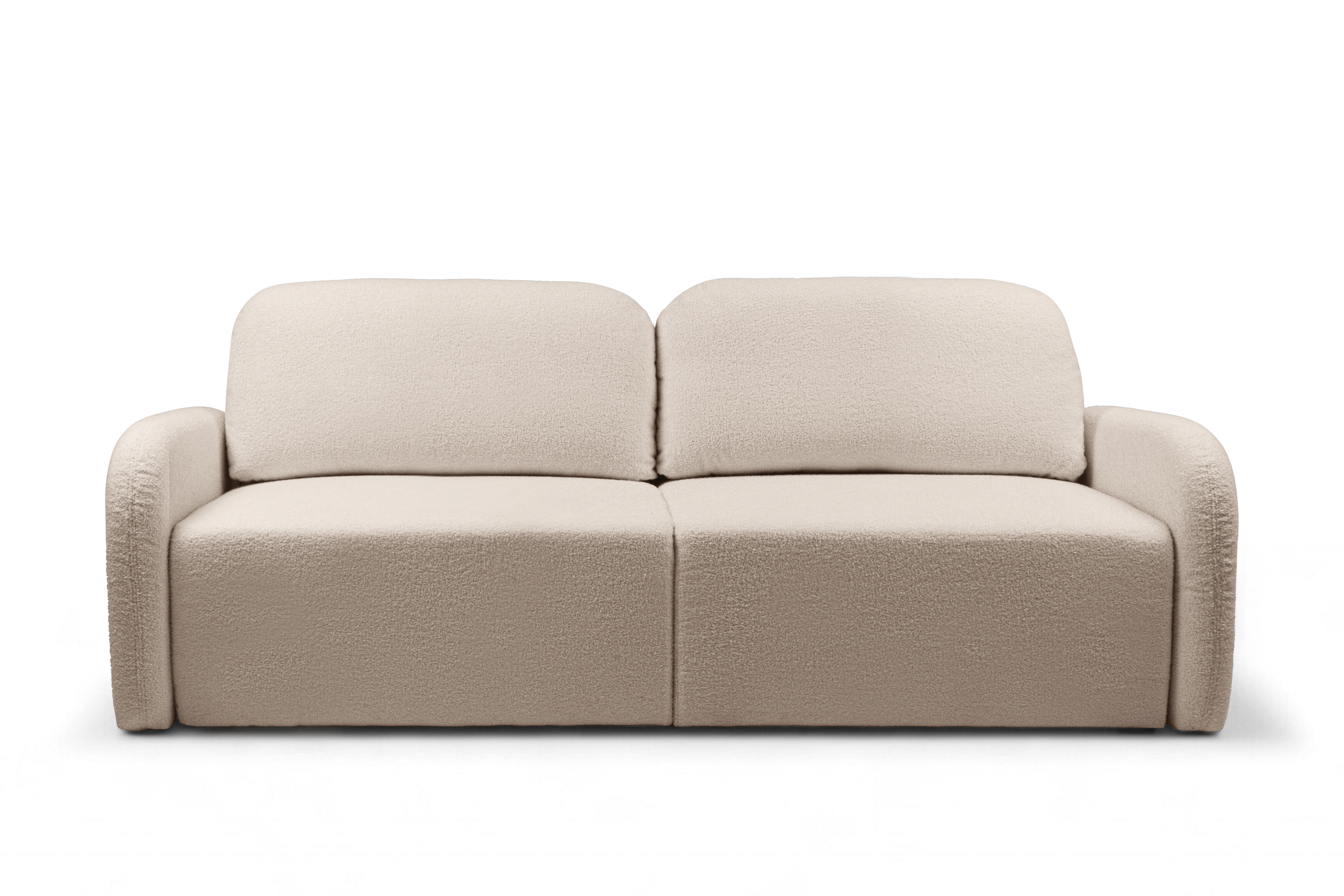 Rozkladacia pohovka Limpik - béžová bouclé Lambi 5 Pohovka s funkciou spania Limpik - Béžová boucle Lambi 5