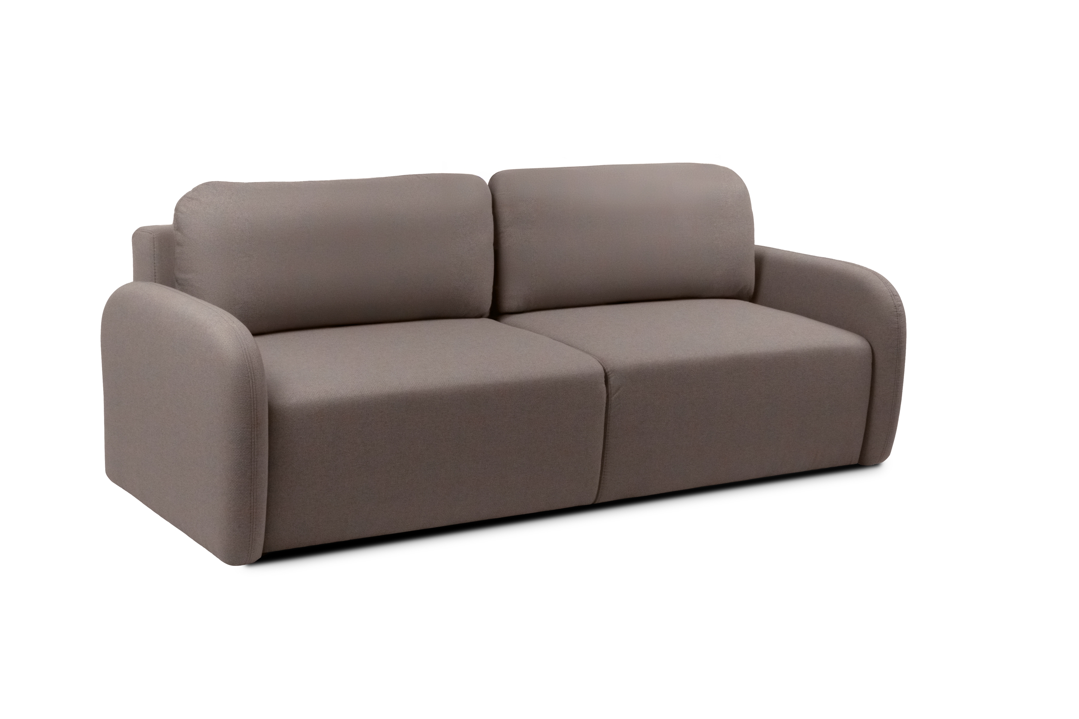 Rozkladacia pohovka Limpik - hnedá pletenina Barrel 21 Pohovka s funkciou spania Limpik - Hnedá plecionka Barrel 21