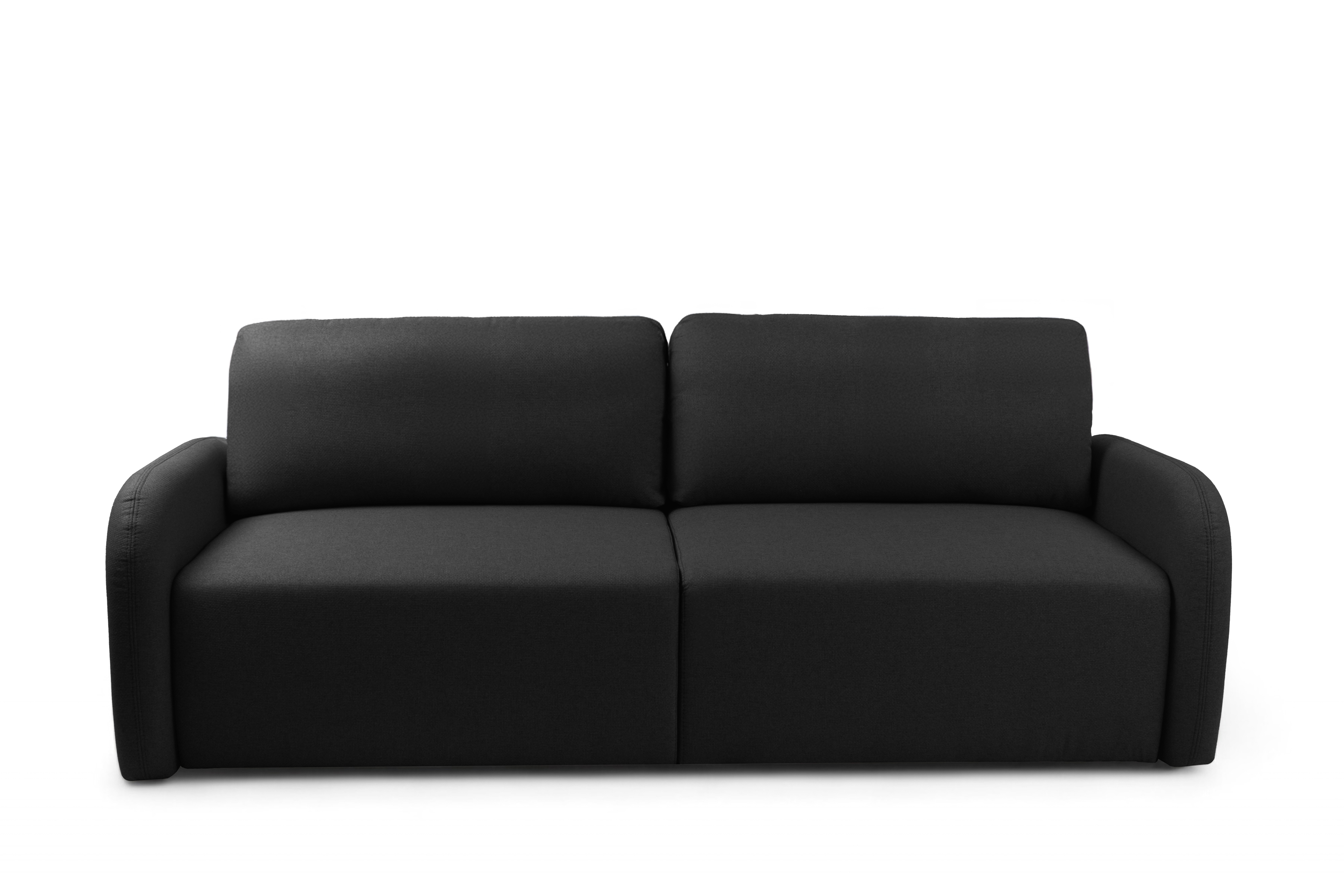 Rozkladacia pohovka Limpik - čierna pletenina Barrel 99 Pohovka s funkciou spania Limpik - Čierna plecionka Barrel 99