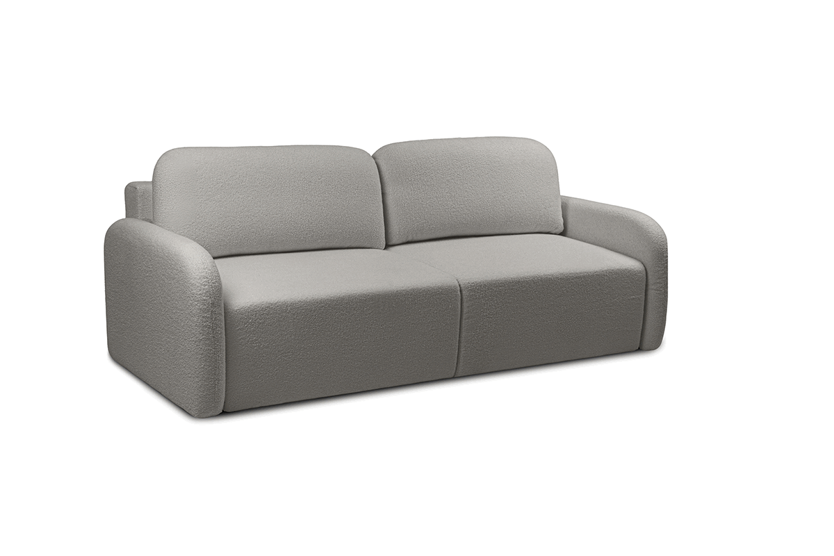 Rozkladacia pohovka Limpik - sivá bouclé Lambi 11 Pohovka s funkciou spania Limpik - šedá boucle Lambi 11