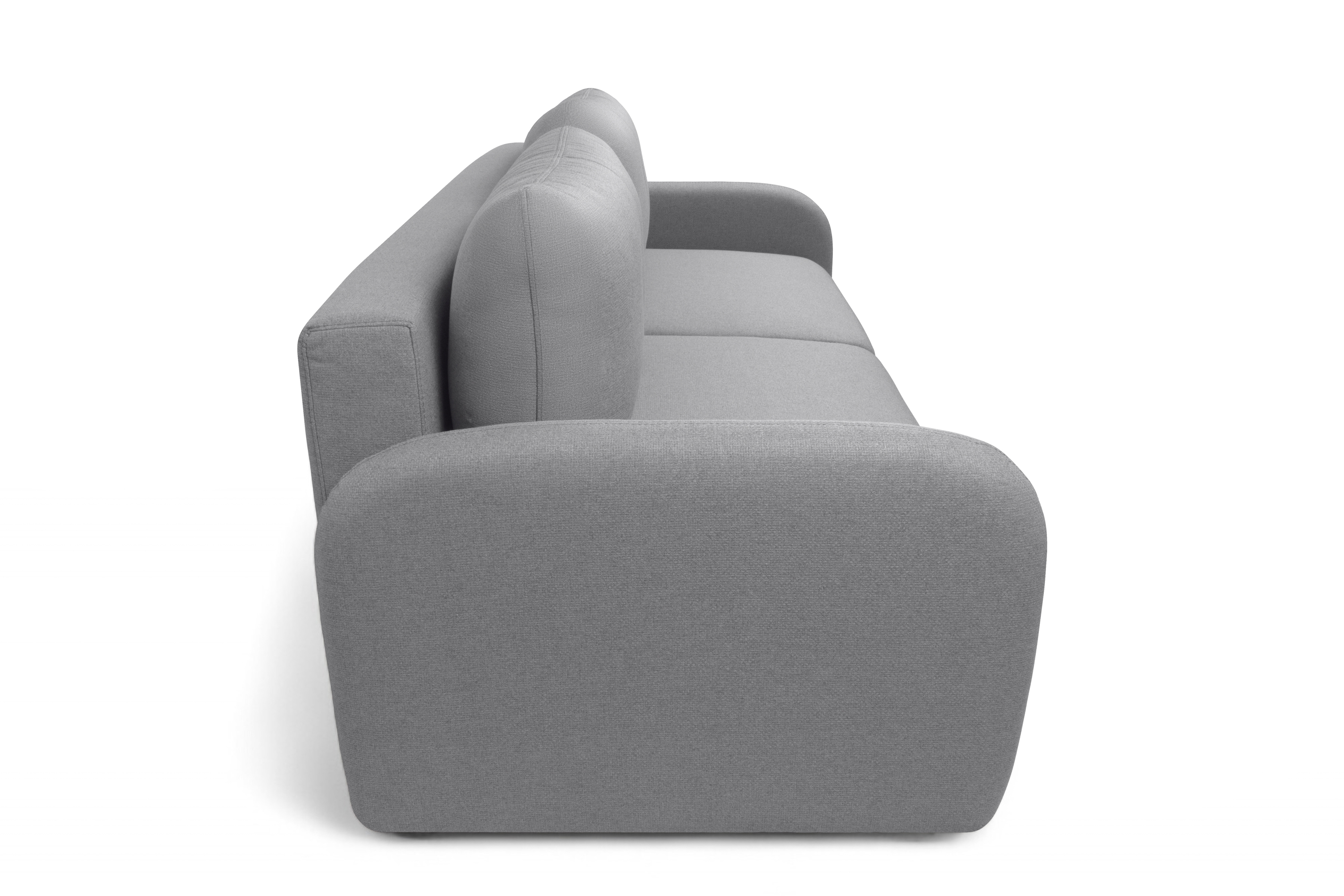 Rozkládací pohovka Limpik - šedá pletená látka Barrel 90 Pohovka rozkládací Limpik - šedá plecionka Barrel 90