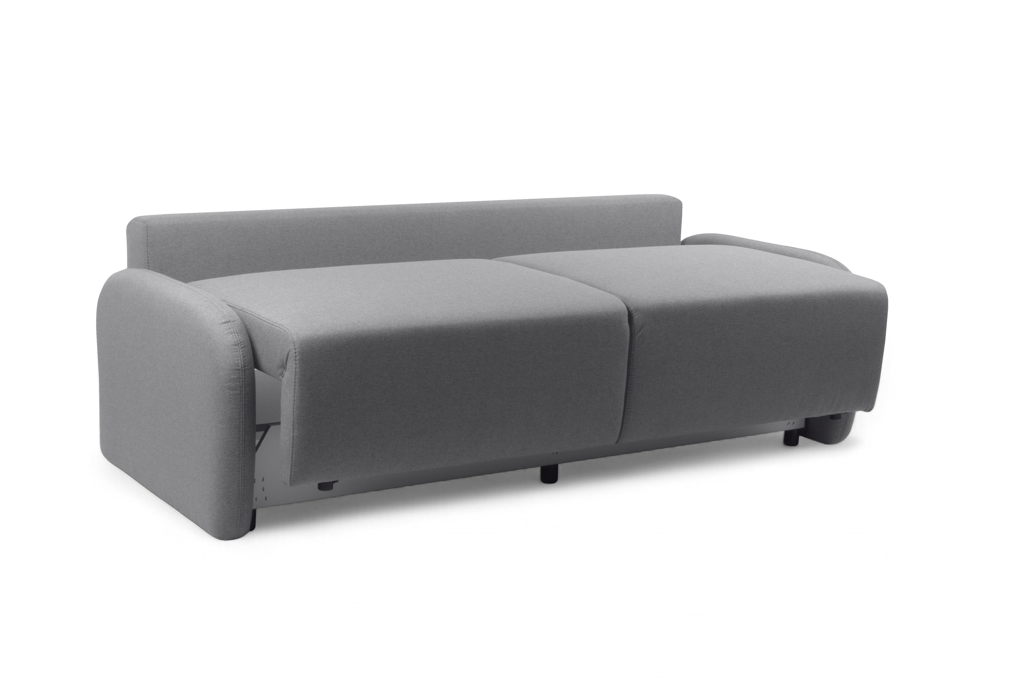 Rozkládací pohovka Limpik - šedá pletená látka Barrel 90 Pohovka rozkládací Limpik - šedá plecionka Barrel 90