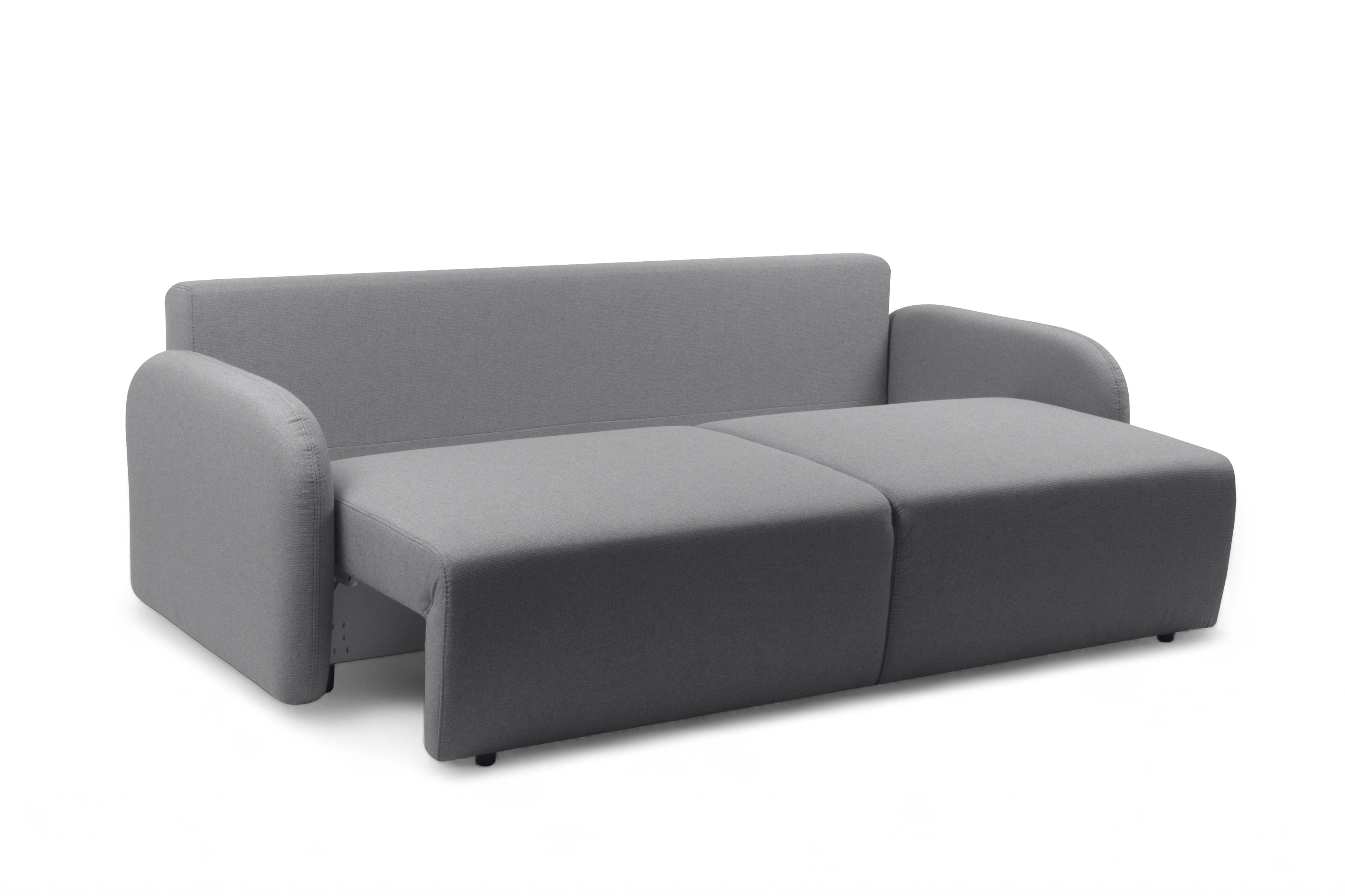 Rozkládací pohovka Limpik - šedá pletená látka Barrel 90 Pohovka rozkládací Limpik - šedá plecionka Barrel 90