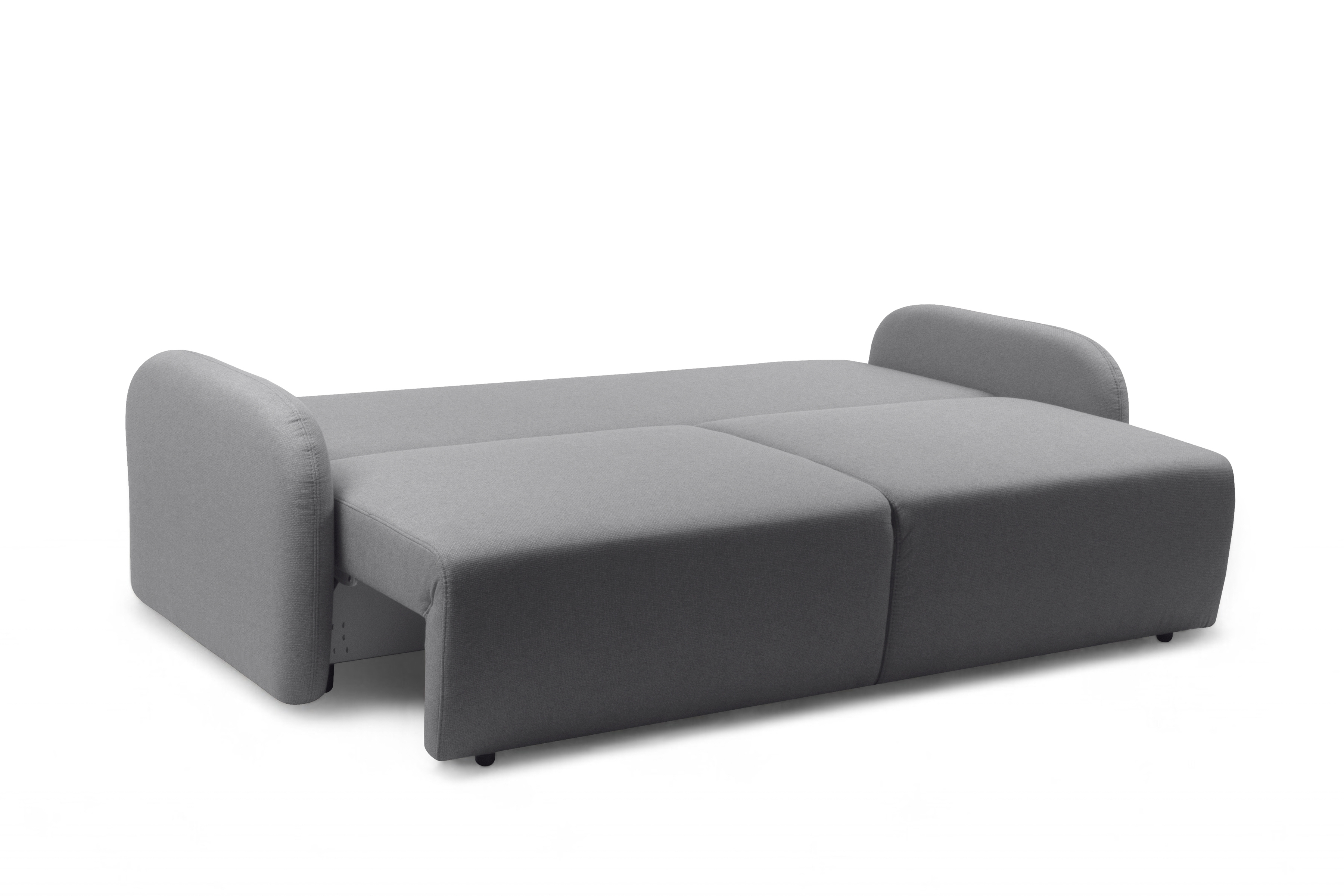 Rozkládací pohovka Limpik - šedá pletená látka Barrel 90 Pohovka rozkládací Limpik - šedá plecionka Barrel 90