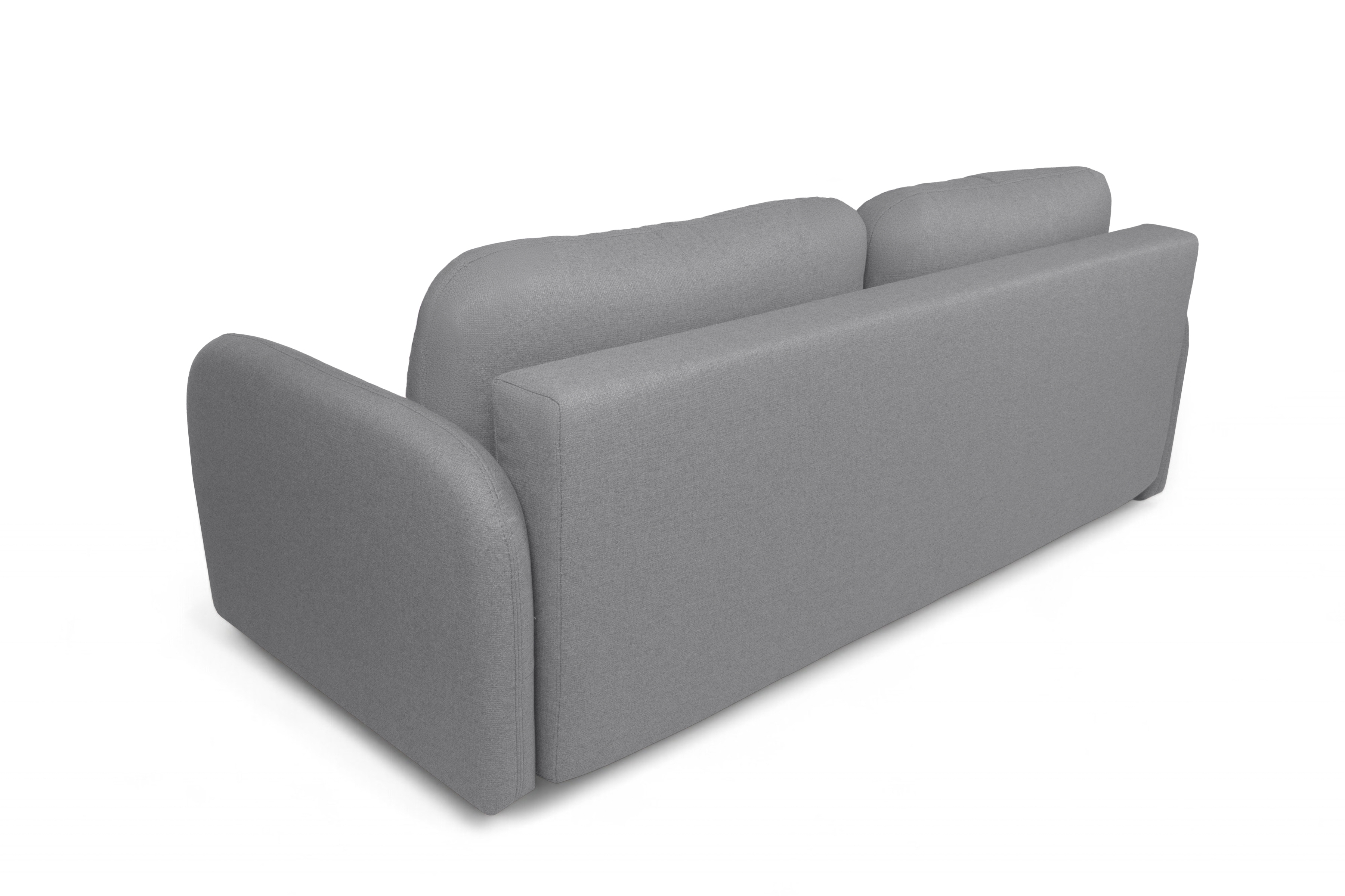 Rozkládací pohovka Limpik - šedá pletená látka Barrel 90 Pohovka rozkládací Limpik - šedá plecionka Barrel 90