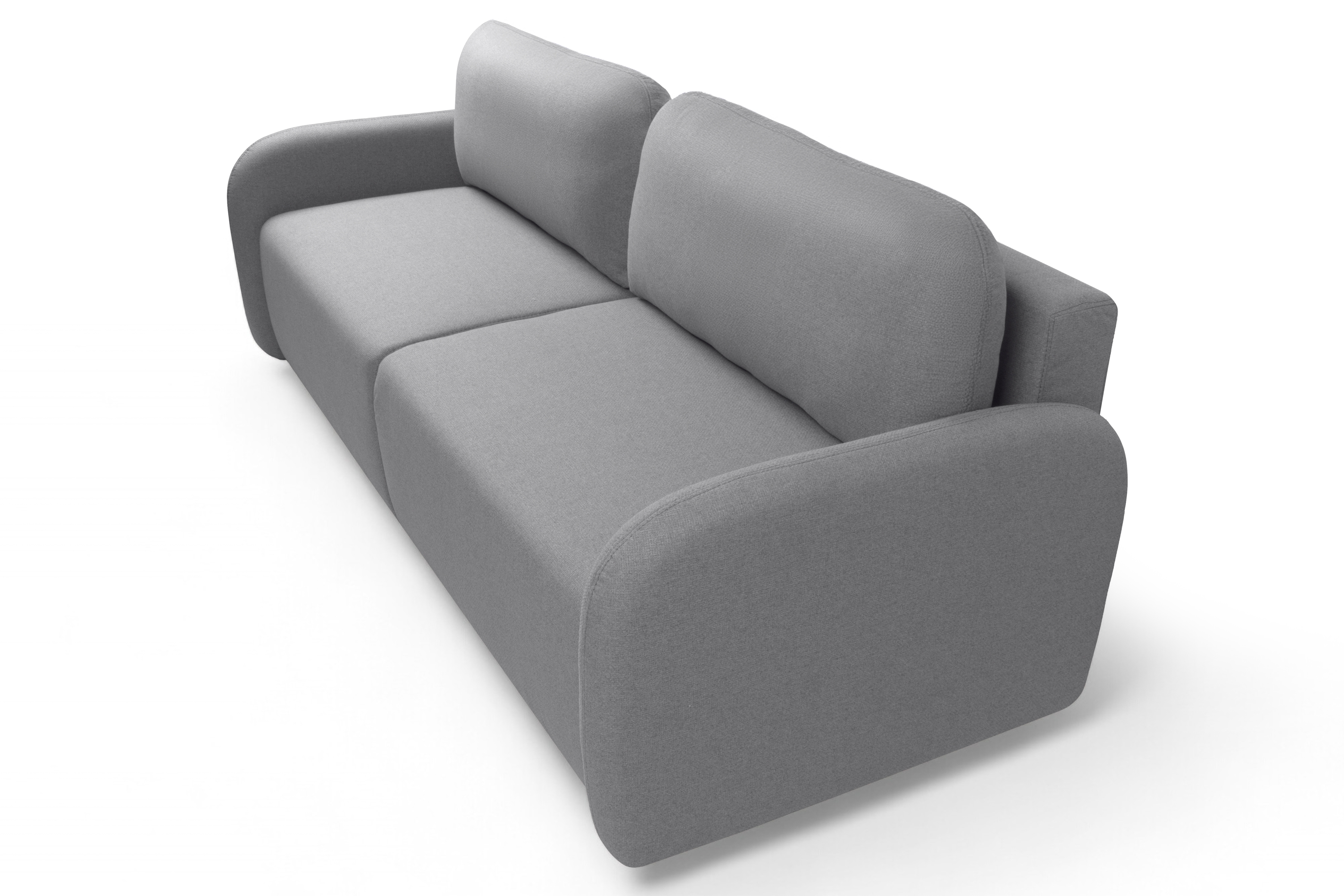 Rozkládací pohovka Limpik - šedá pletená látka Barrel 90 Pohovka rozkládací Limpik - šedá plecionka Barrel 90