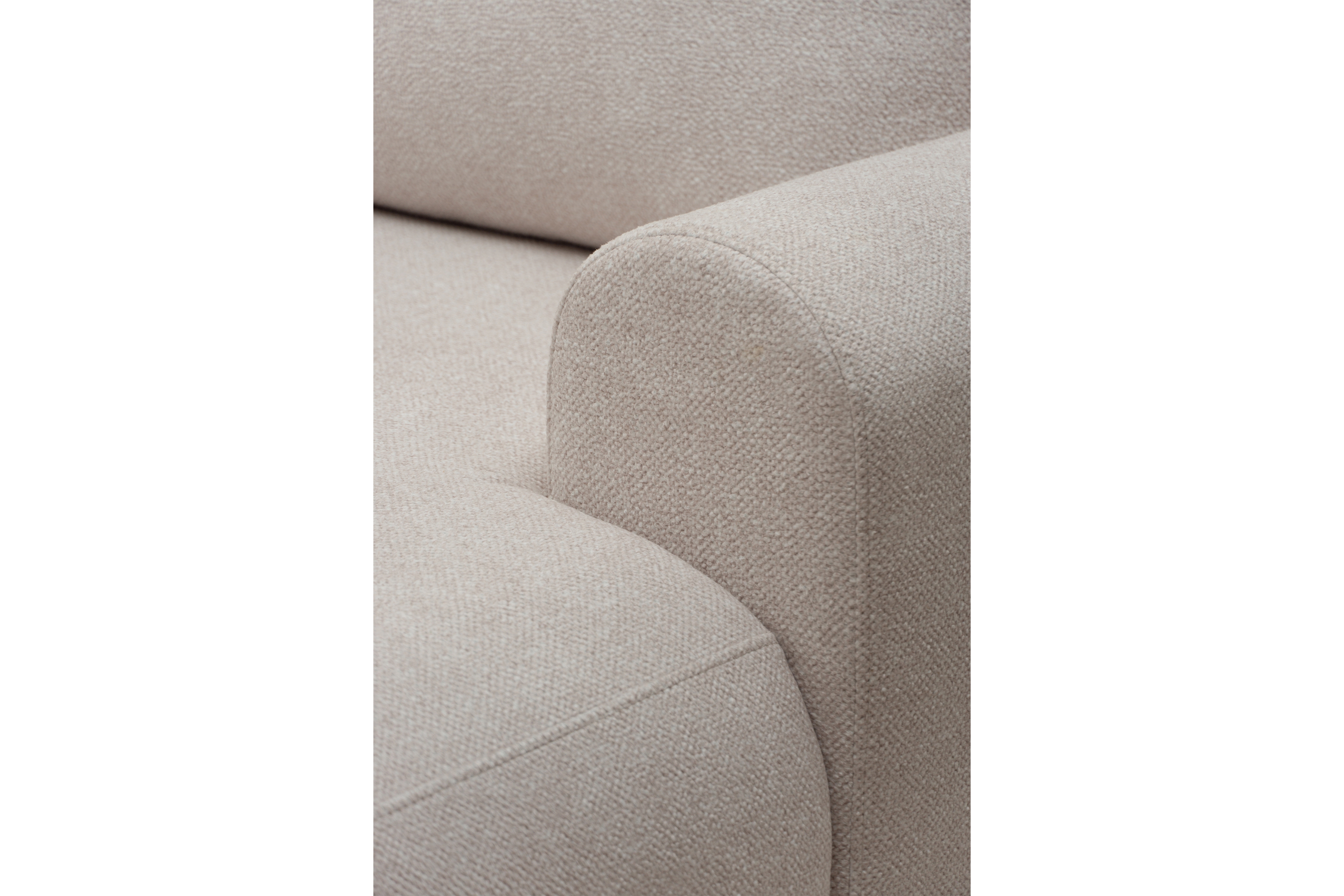 Rozkládací pohovka Lotulis - krémová Blur 01 Pohovka rozkládací Lotulis - kremowa Pletenina hydrofobowa Blur 01