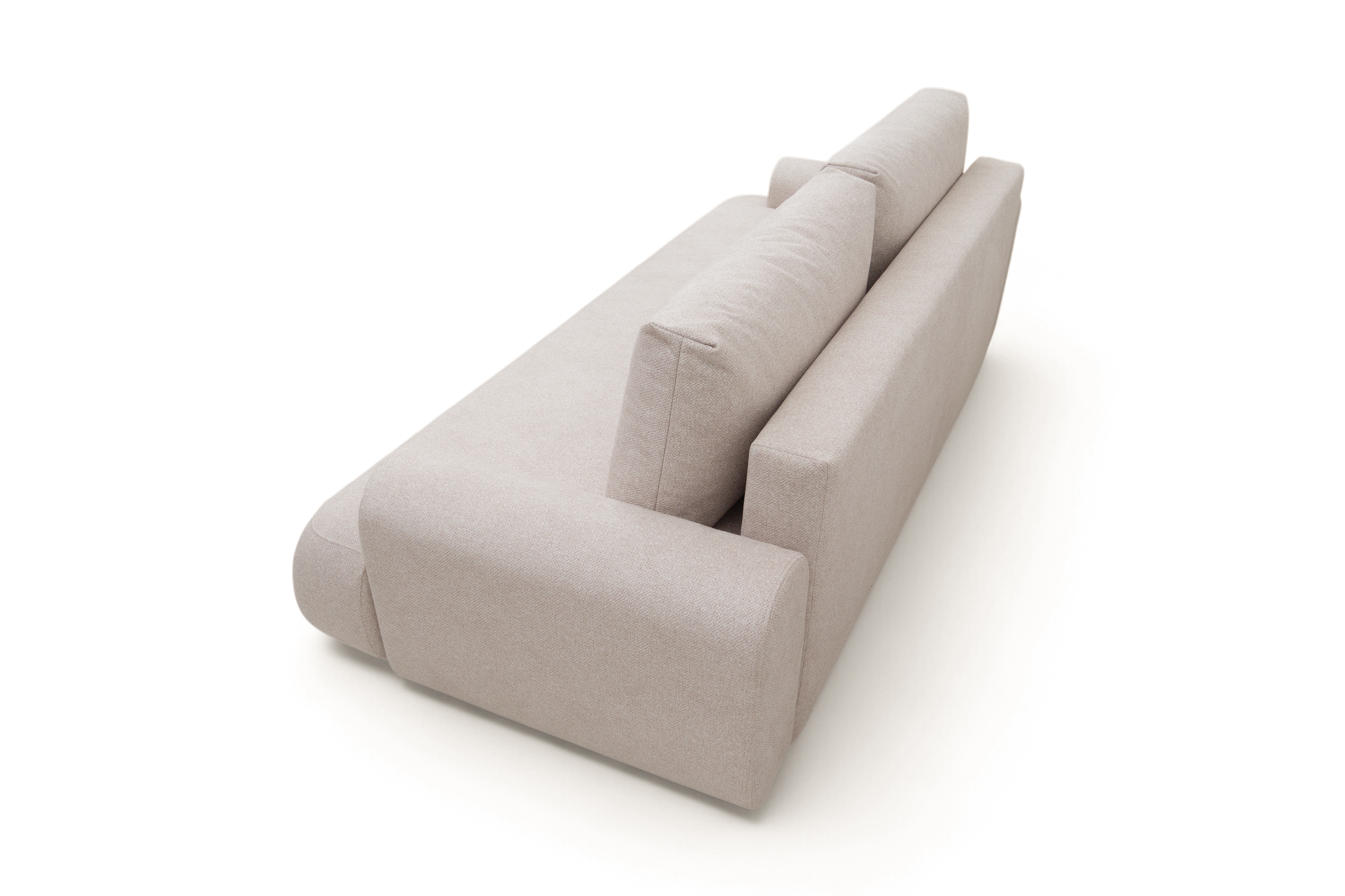 Rozkládací pohovka Lotulis - krémová Blur 01 Pohovka rozkládací Lotulis - kremowa Pletenina hydrofobowa Blur 01