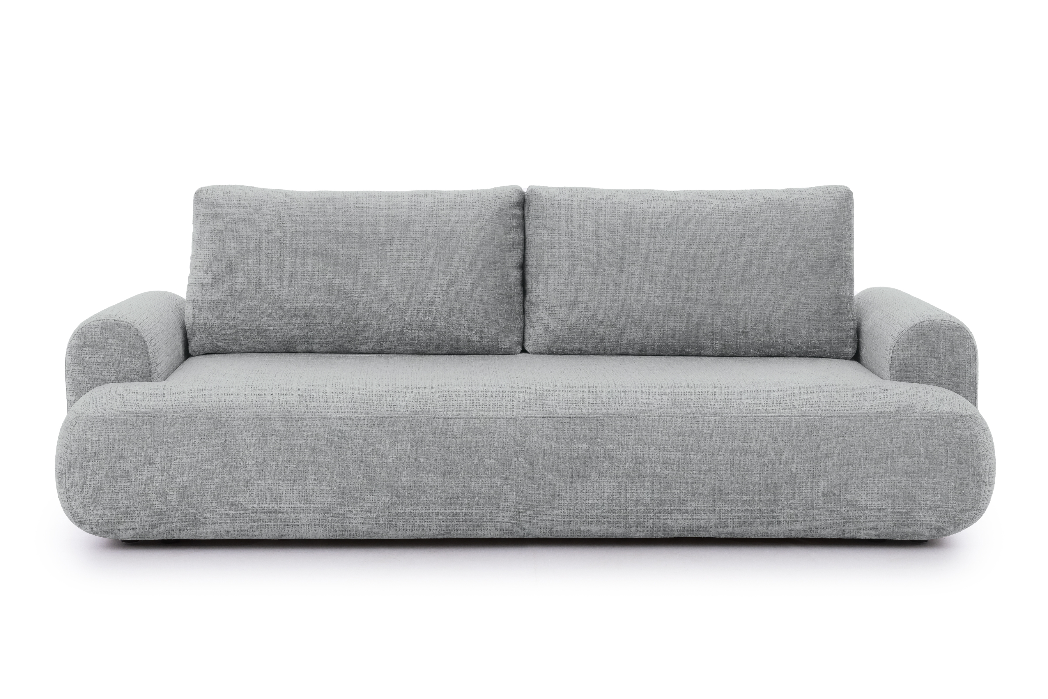 Rozkladacia pohovka Lotulis - sivá žinylka Cremona 81 Pohovka s funkciou spánku Lotulis - Popolový šenil Cremona 81