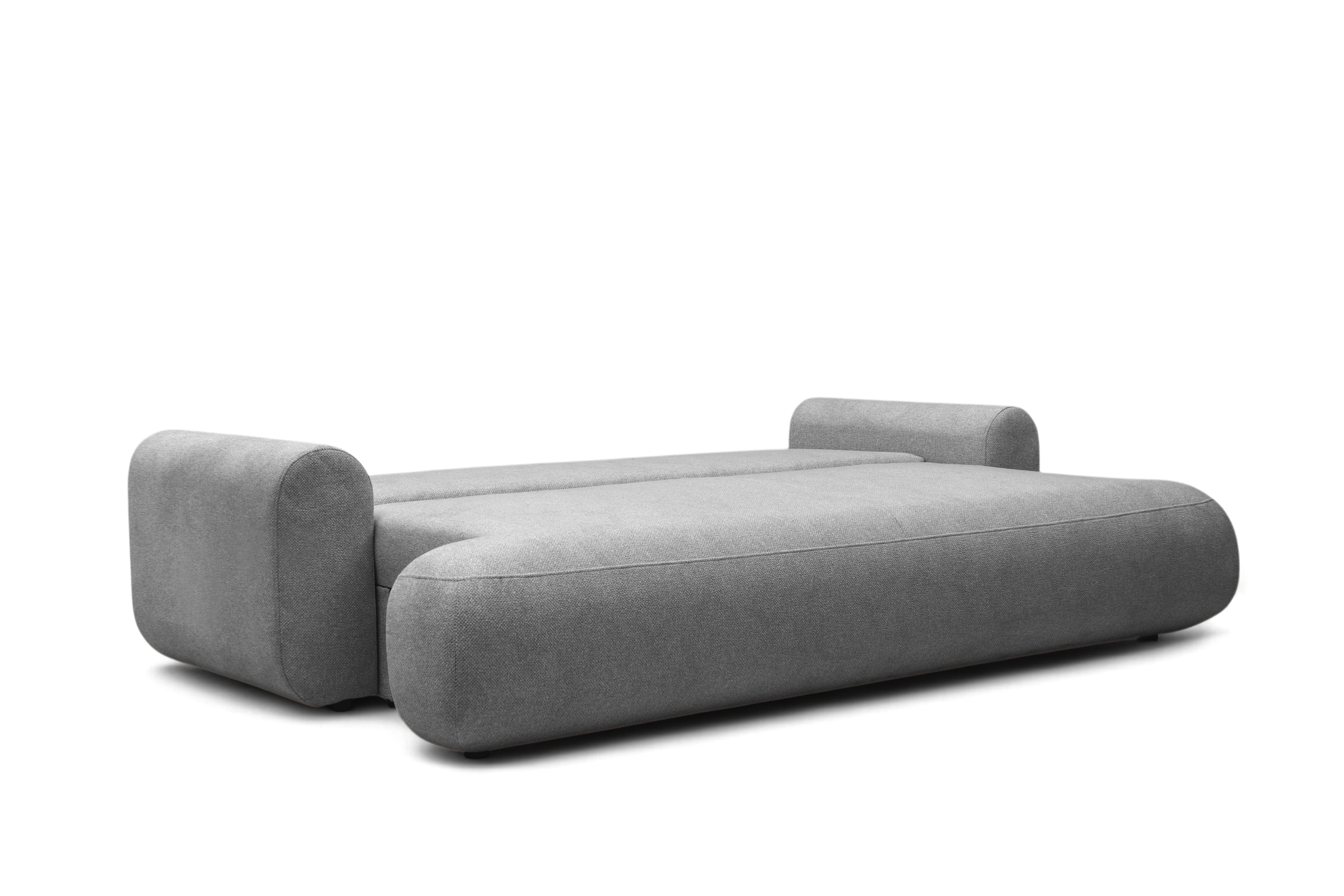 Rozkládací pohovka Lotulis - šedá Blur 18 Pohovka rozkládací Lotulis - šedá Pletenina hydrofobowa Blur 18