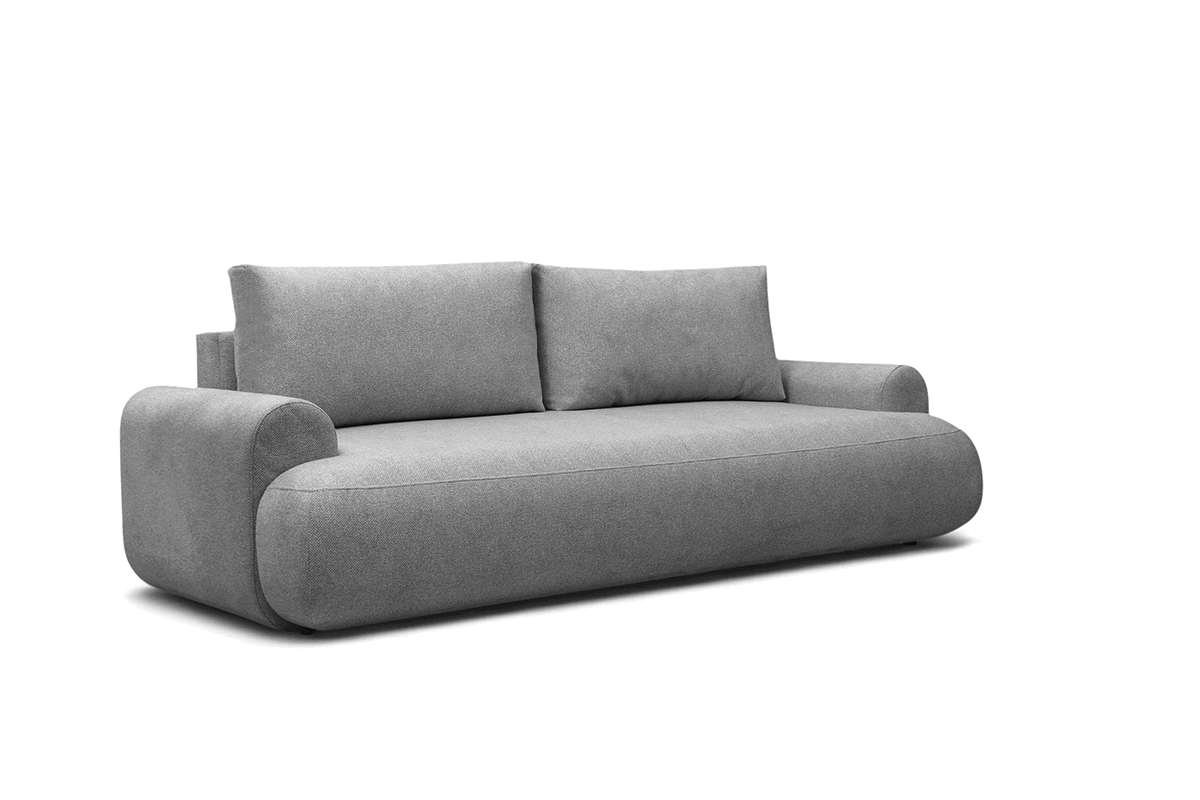 Rozkládací pohovka Lotulis - šedá Blur 18 Pohovka rozkládací Lotulis - šedá Pletenina hydrofobowa Blur 18