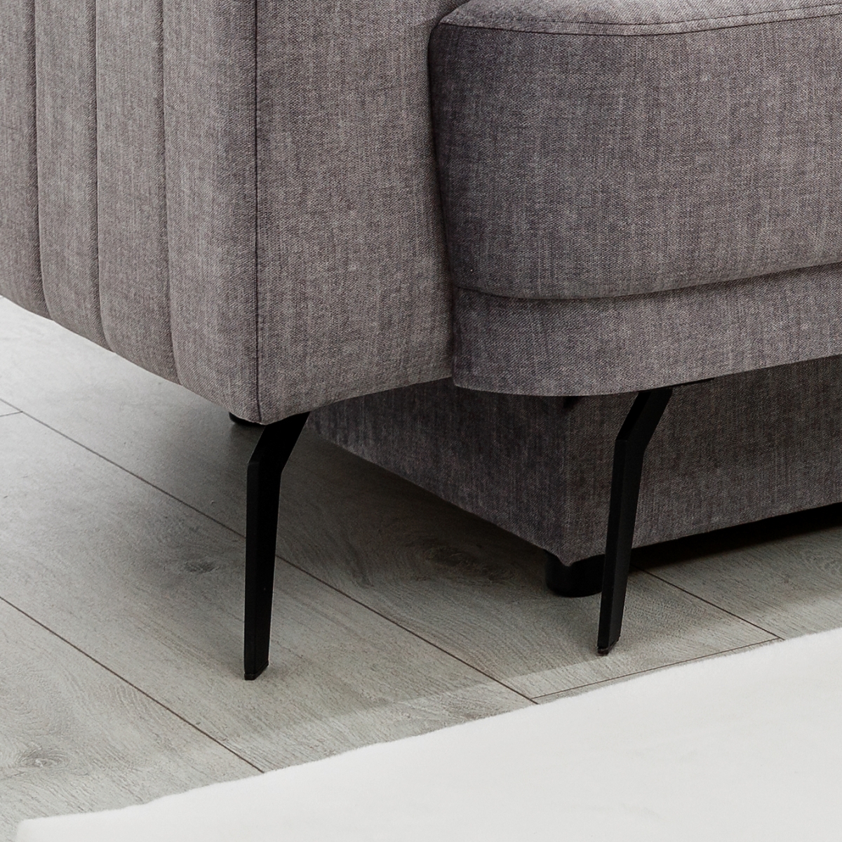 Pohovka Luzano s funkcí spaní - šedý samet Vogue 14 Pohovka rozkládací Luzano - šedá samet Vogue 14