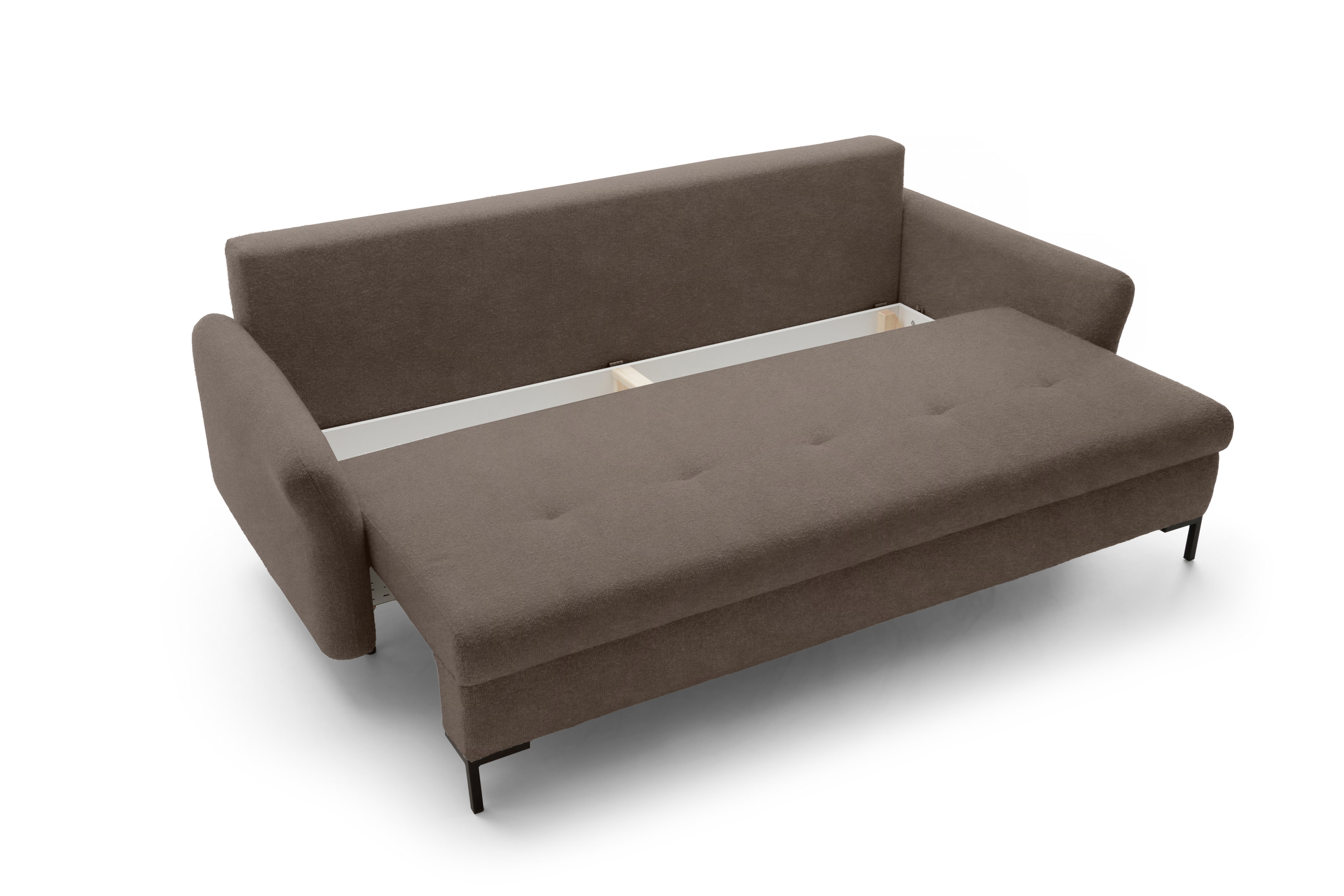 Pohovka s funkciou spania Marco - hnedý zamat Portland Ebony Pohovka s funkciou spania Marco - Hnedý / zamat / Portland Ebony