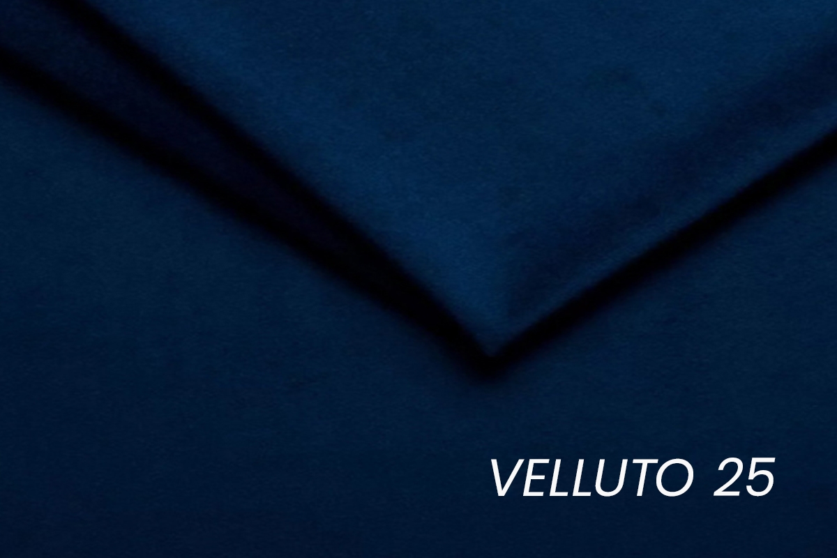 Rozkládací pohovka Megi - tmavě modrý samet Velluto 25 Pohovka rozkládací Megi - tmavě modrá samet Velluto 25