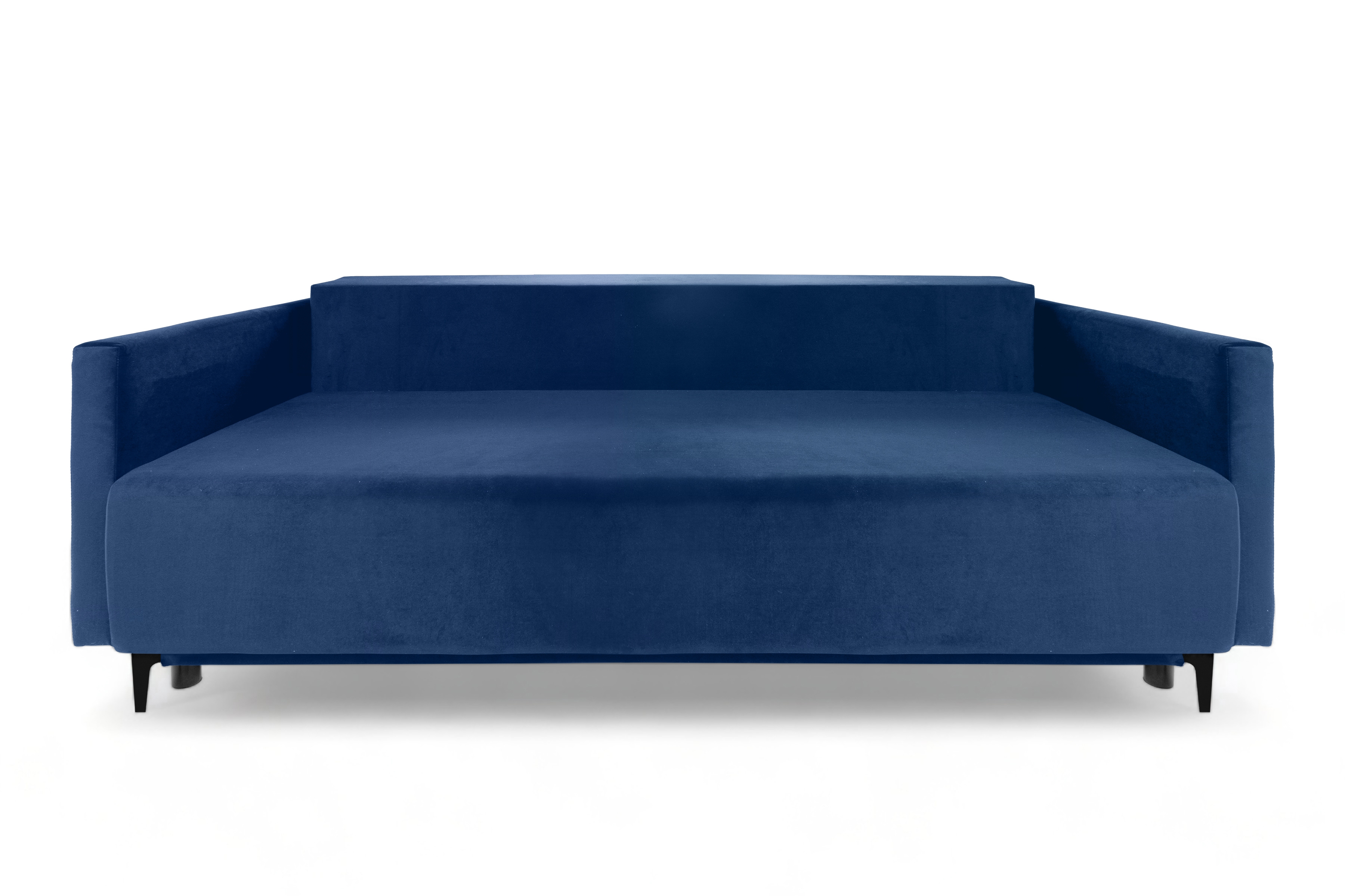 Rozkládací pohovka Megi - tmavě modrý samet Velluto 25 Pohovka rozkládací Megi - tmavě modrá samet Velluto 25