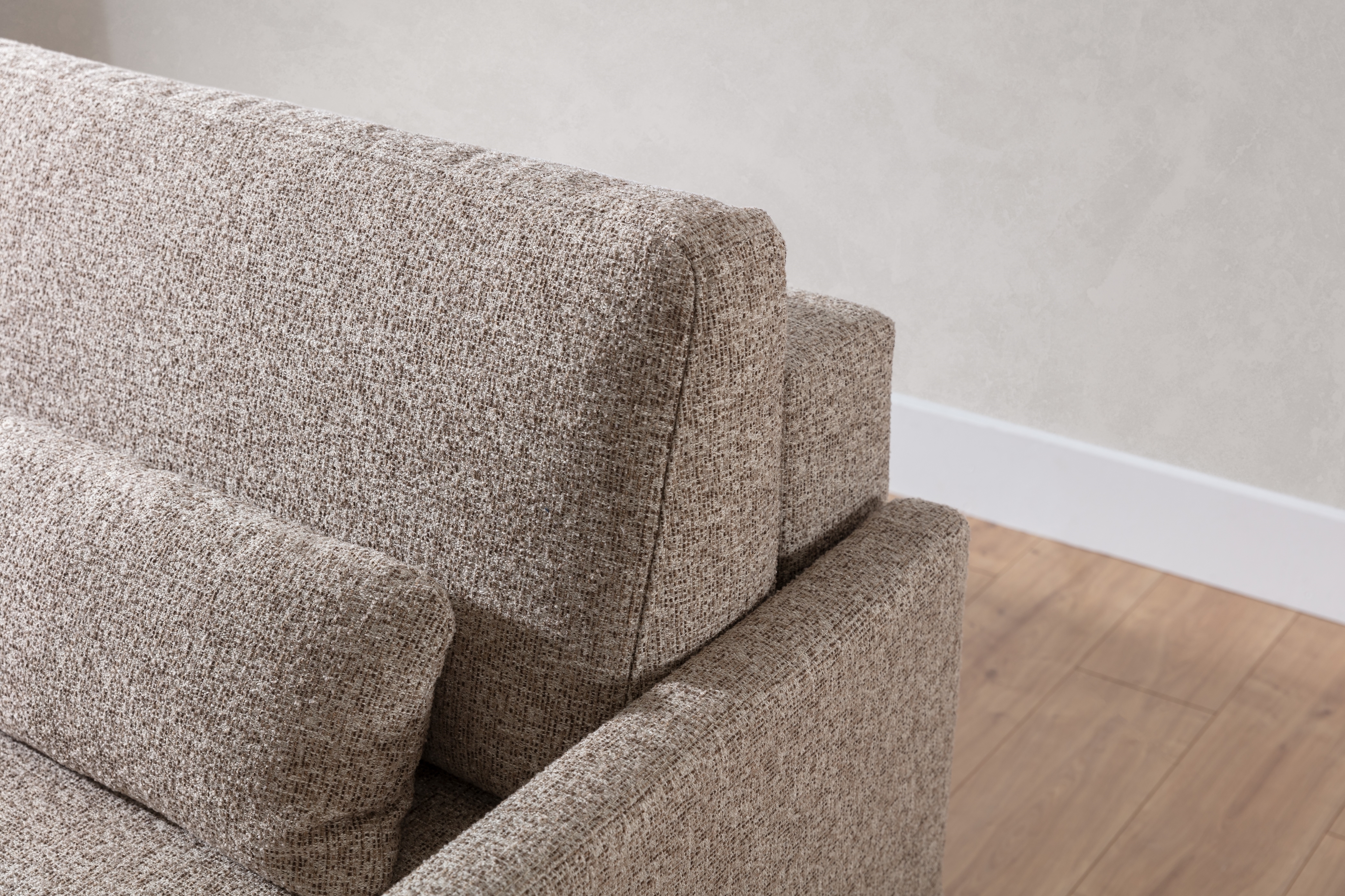 Rozkladacia pohovka Meloria - béžová ľahkočistiaca látka Corbett 23 - Limitovaná ponuka Pohovka s funkciou spánku Meloria - Béžová látka ľahkočistiaca Corbett 23