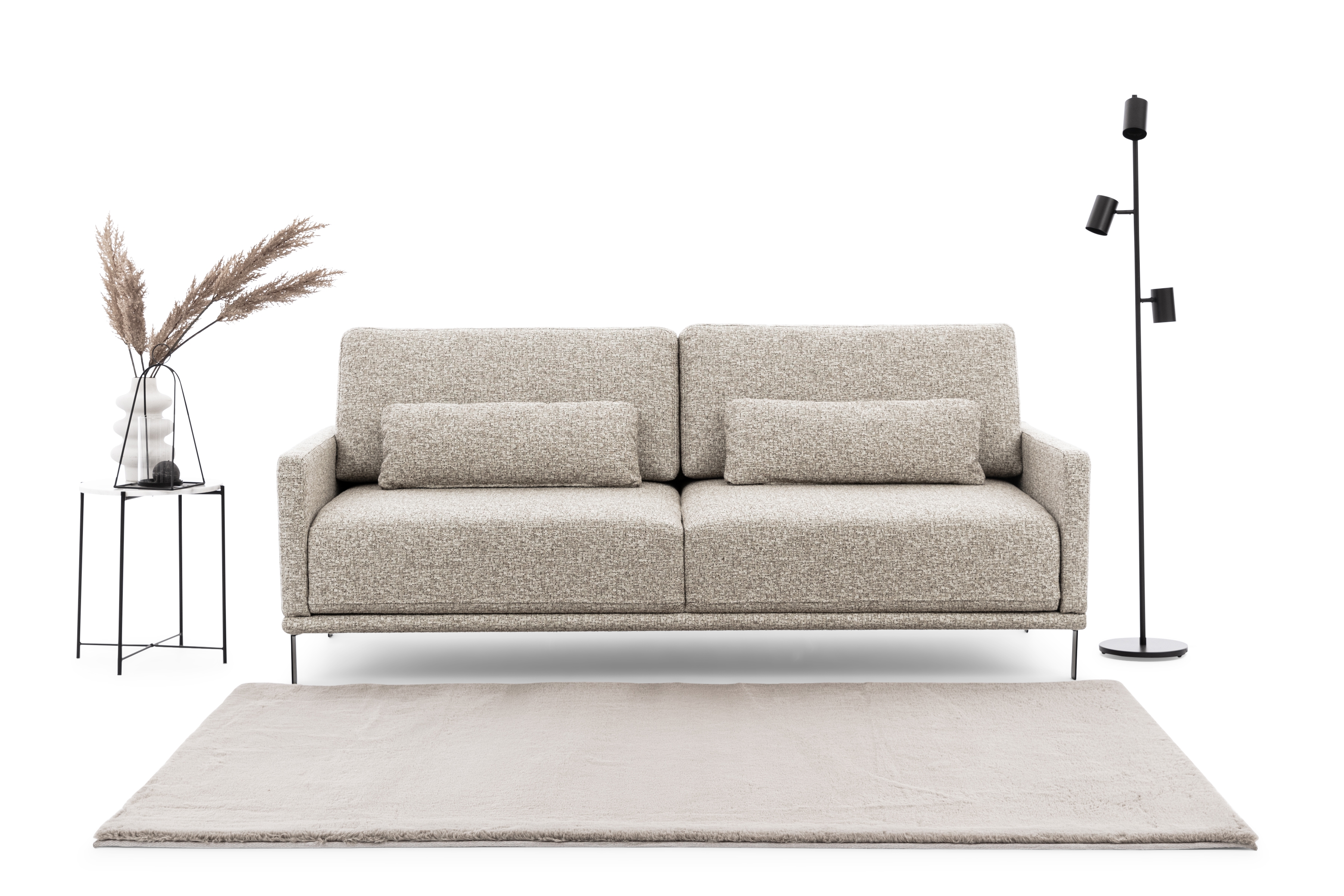 Rozkladacia pohovka Meloria - béžová ľahkočistiaca látka Corbett 23 - Limitovaná ponuka Pohovka s funkciou spánku Meloria - Béžová látka ľahkočistiaca Corbett 23