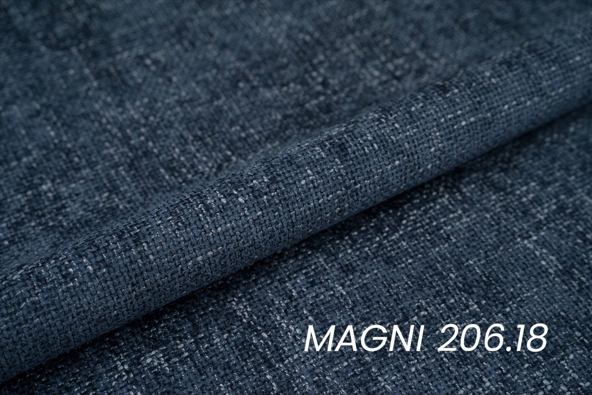 Rozkladacia pohovka Naolia - námornícka modrá látka Magni 206.18 / čierne nožičky - Limitovaná ponuka Pohovka s funkciou spánku Naolia - námornícka modrá plecionka Magni 206.18 / čierny nozki 