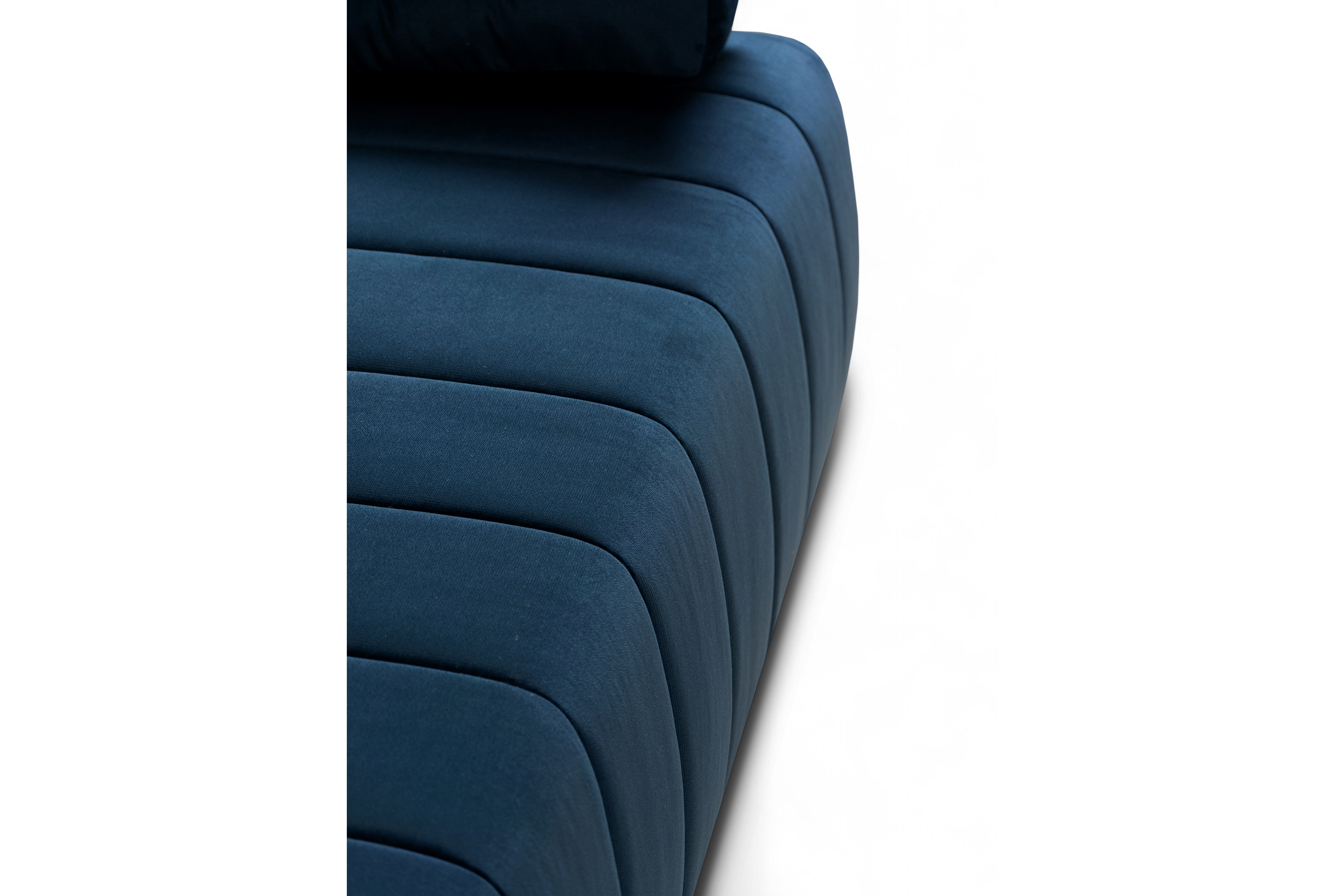 Rozkládací pohovka Neli s úložným prostorem - tmavě modrá Kronos 9 Pohovka rozkládací Neli rozkladana s úložným prostorem- tmavě modrá samet Kronos 9