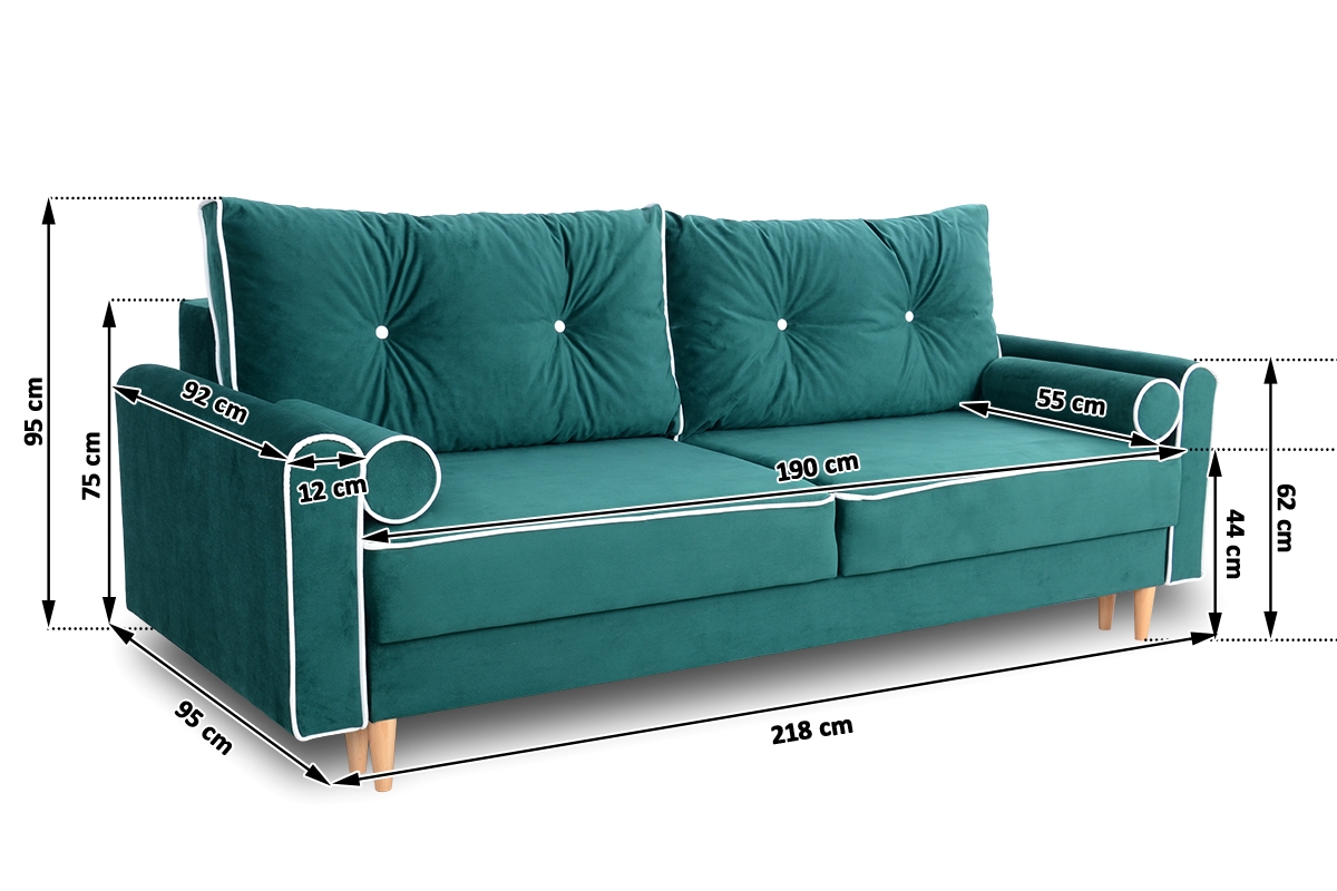 Rozkladacia pohovka Romano II Pohovka z Funkcia spania Romano II 