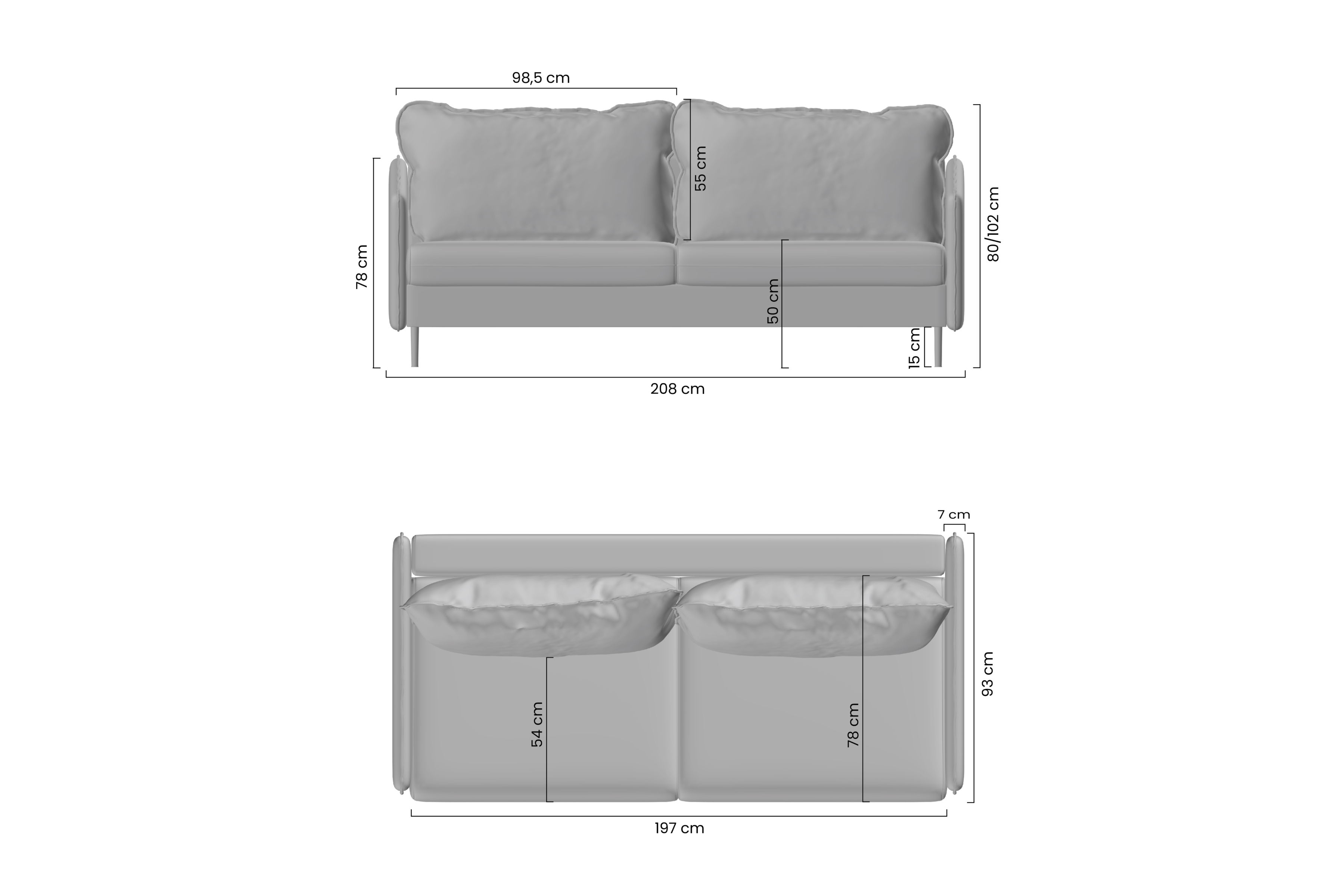 Rozkladacia pohovka Taila - Loft 01 / zlaté nožičky Pohovka s funkciou spánku Taila - Béžová plecionka Loft 01 / zlote nožičky