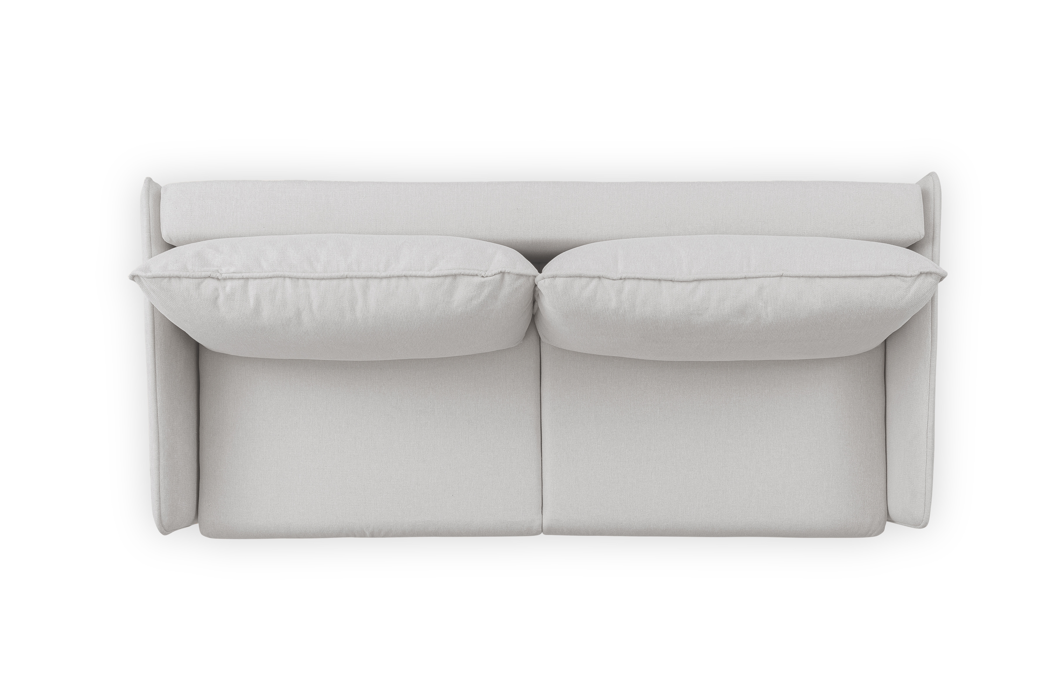 Rozkladacia pohovka Taila - svetlosivá tkanina Gemma 01 - čierne nohy Pohovka s funkciou spánku Taila - jasnoszara plecionka Gemma 01 / čierny nožičky