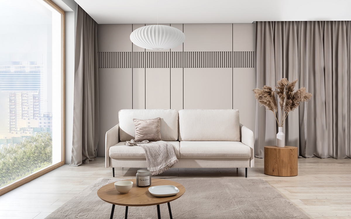 Rozkladacia pohovka Taila bezowa Pohovka . 