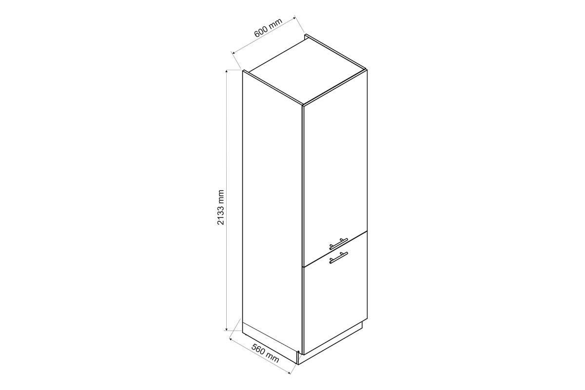 Kuchyňský regál Kate D60 SL/2133 P/L Skříňka kuchyňská Kate 