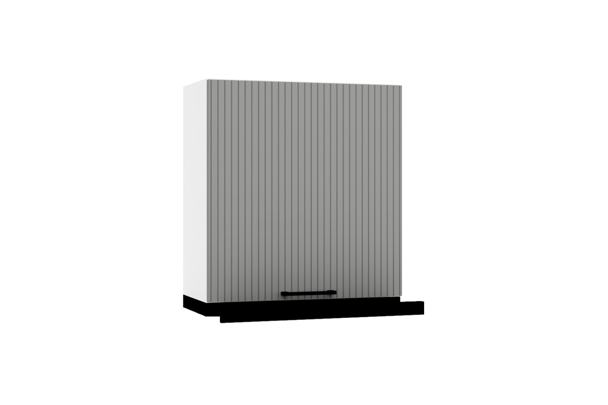 Závěsná skříňka Kate W60/68 SLIM P/L s černou digestoří kuchyňský nábytek Kate 