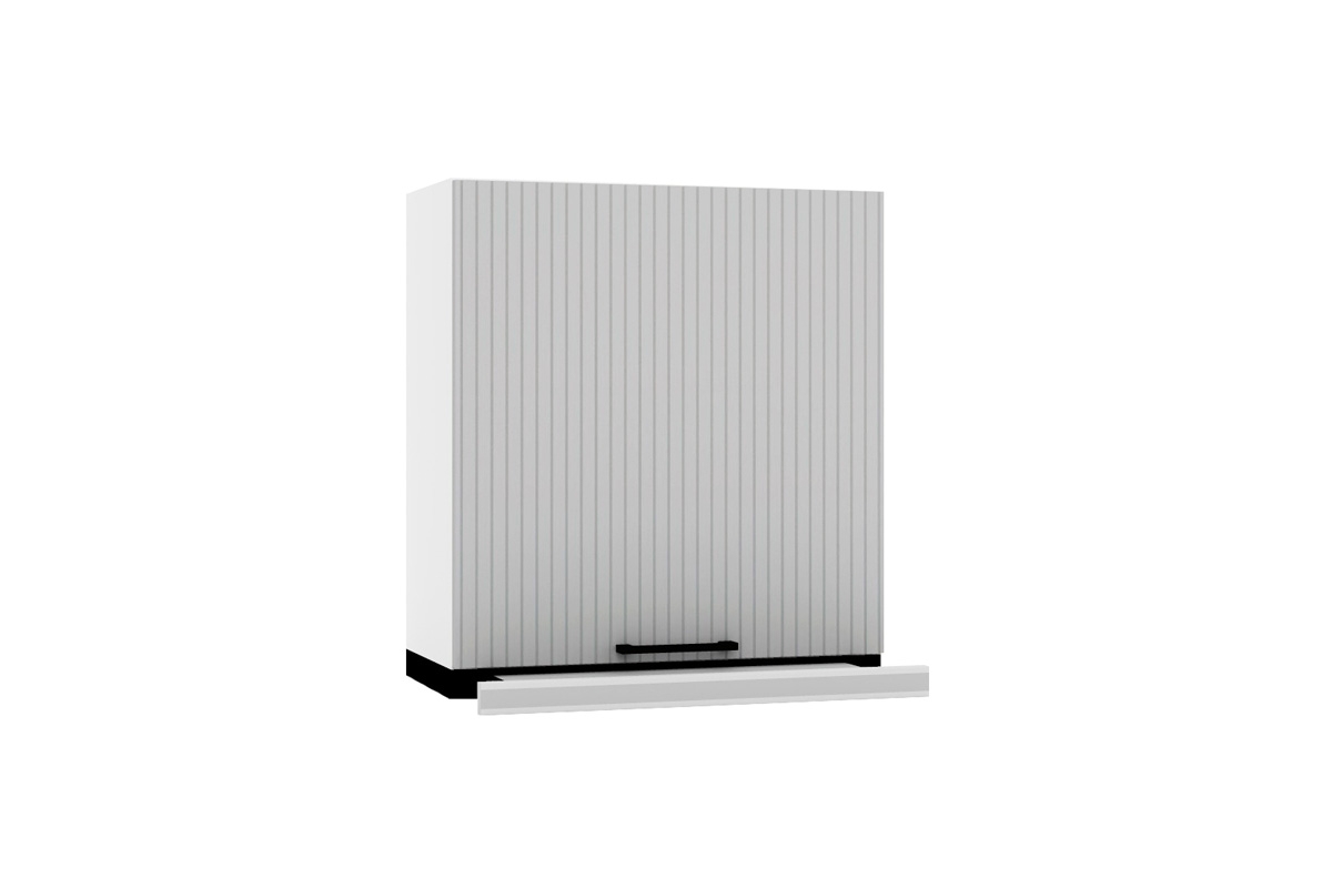 Závěsná skříňka Kate W60/68 SLIM P/L se stříbrnou digestoří nábytek pod vestavnou digestoř stolkar 