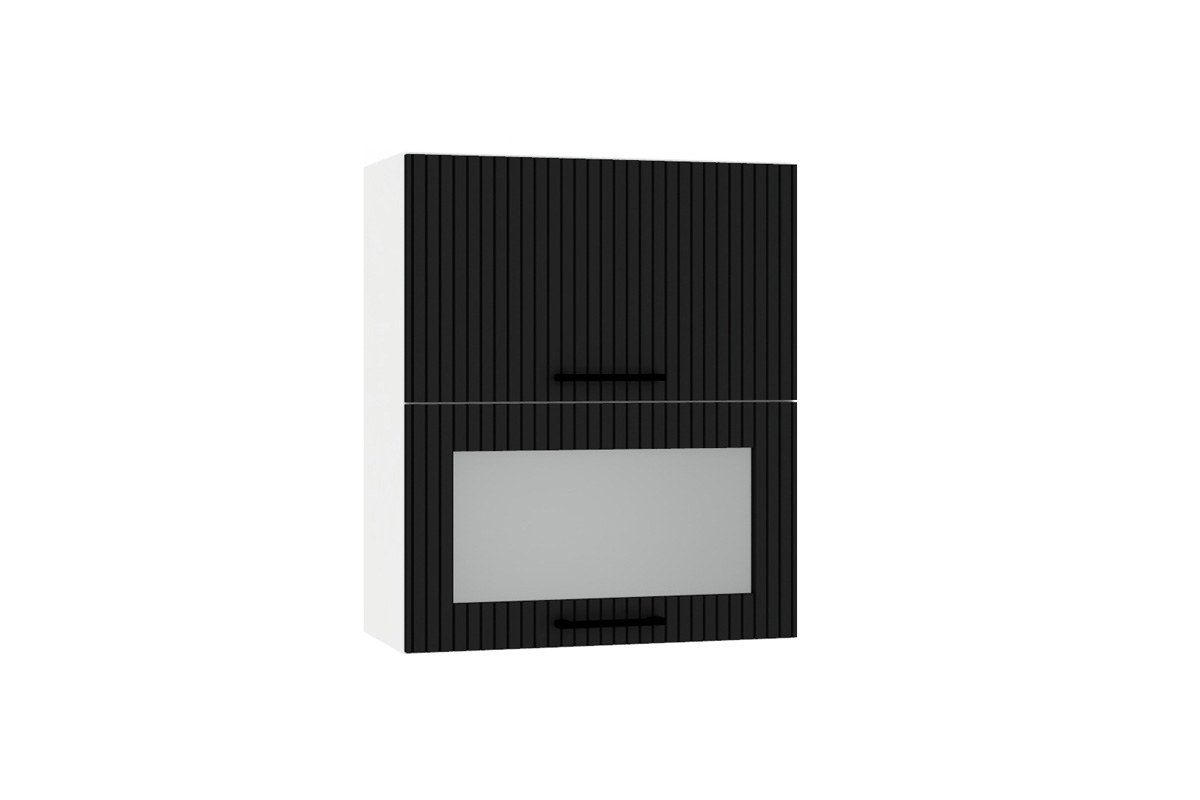 Závěsná skříňka Kate W60 GRF/2 SD s výklopnými čely Skříňka s prosklením Kate 
