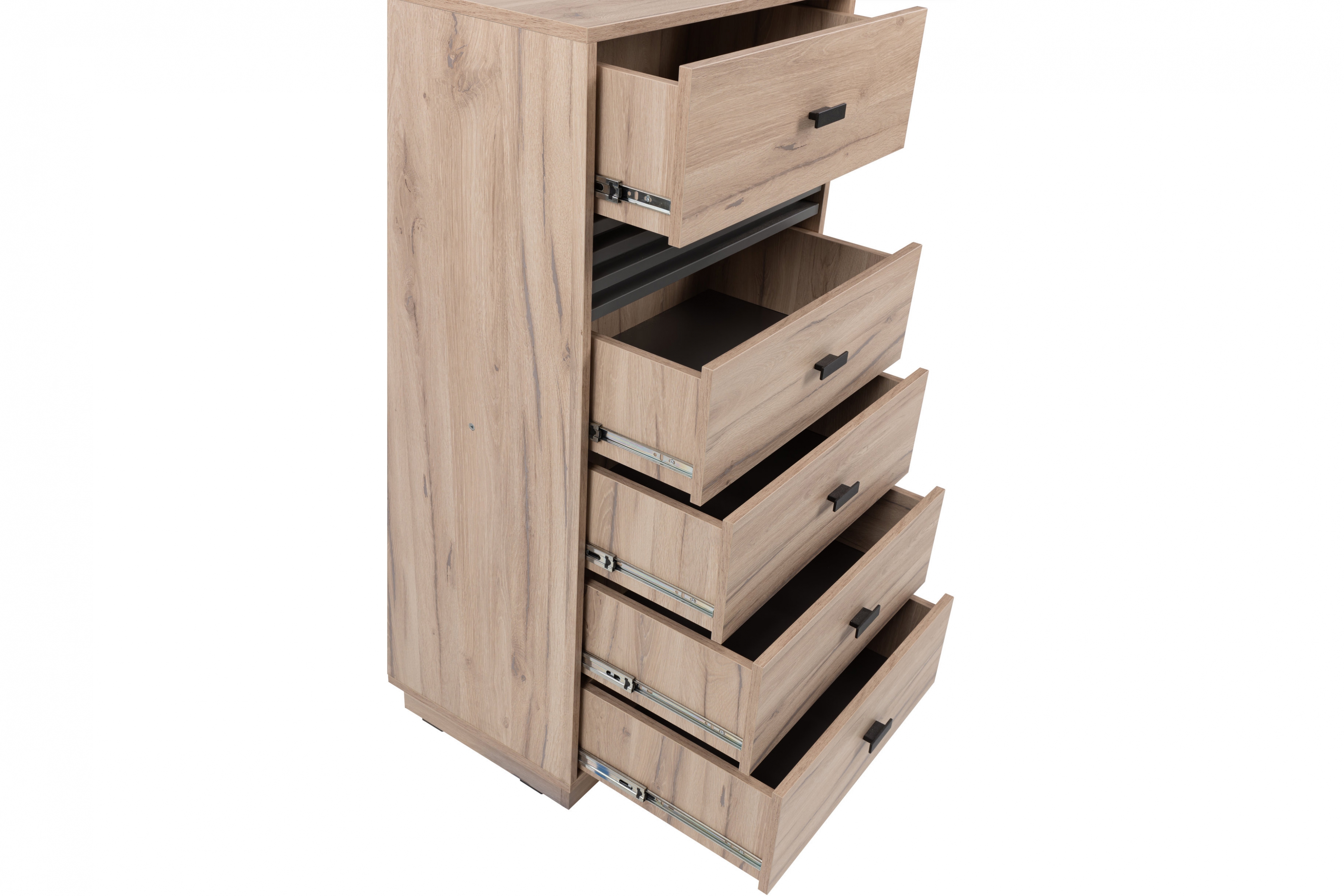 Komoda Allmo AL18 se zásuvkami 60 cm - dub estana / antracit Komoda Allmo AL18 se zásuvkami 60 cm - dub estana / antracitová