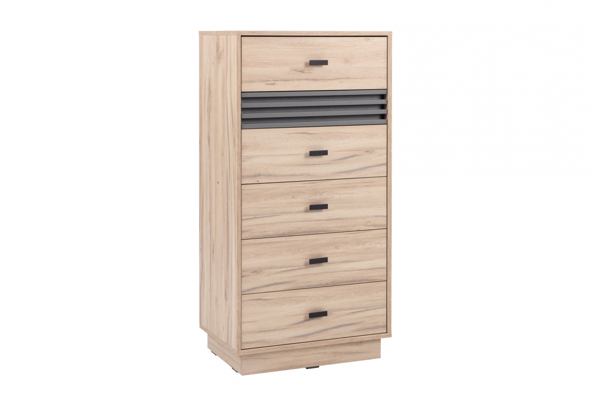 Komoda Allmo AL18 se zásuvkami 60 cm - dub estana / antracit Komoda Allmo AL18 se zásuvkami 60 cm - dub estana / antracitová