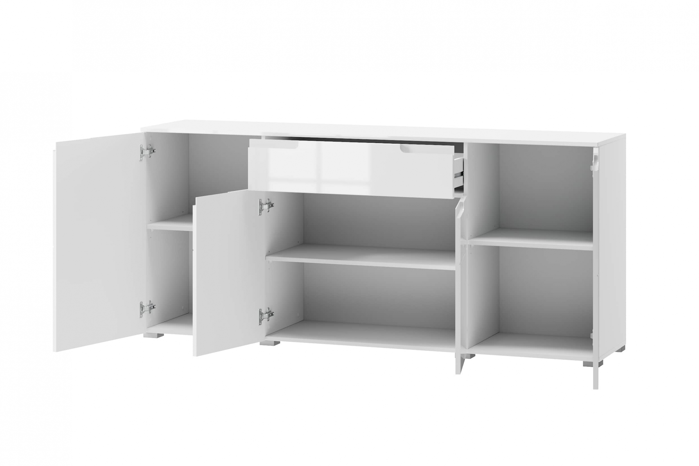 Komoda Alwa 36 se zásuvkami - 180 cm - bílý lesk Komoda Alwa 36 z szuflada 180 cm - Bílý lesk