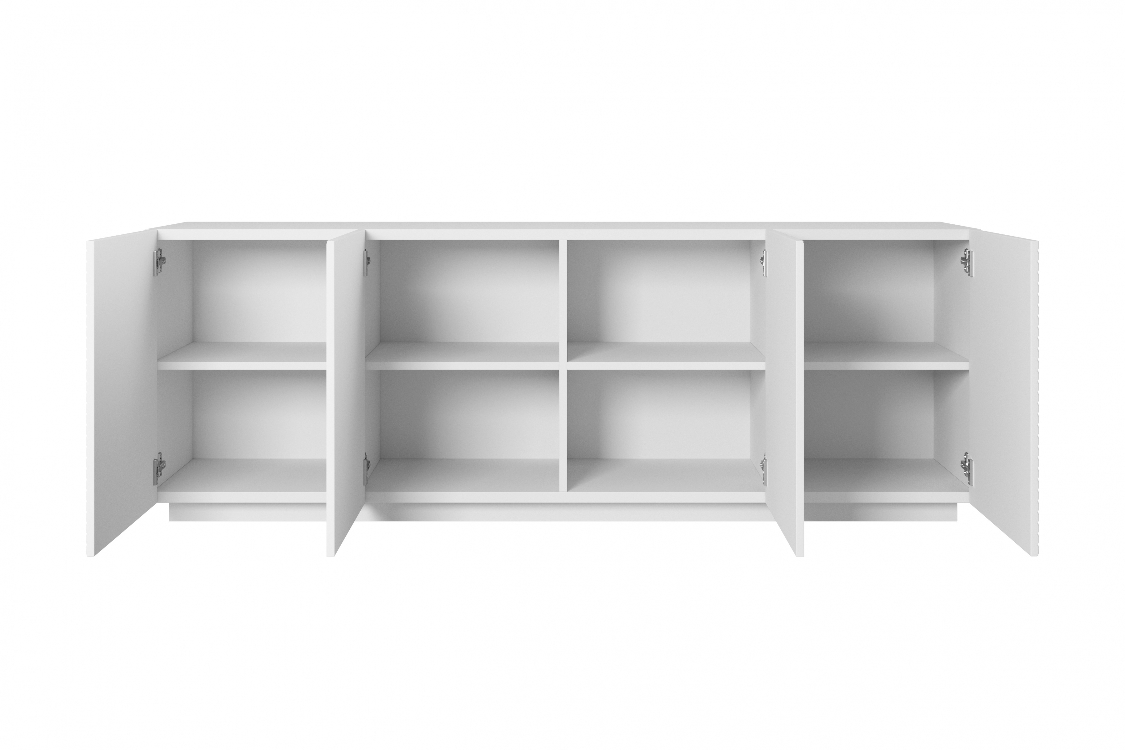 Komoda Asha 200 cm na sokli - biely mat Komoda Asha 200 cm - biely mat