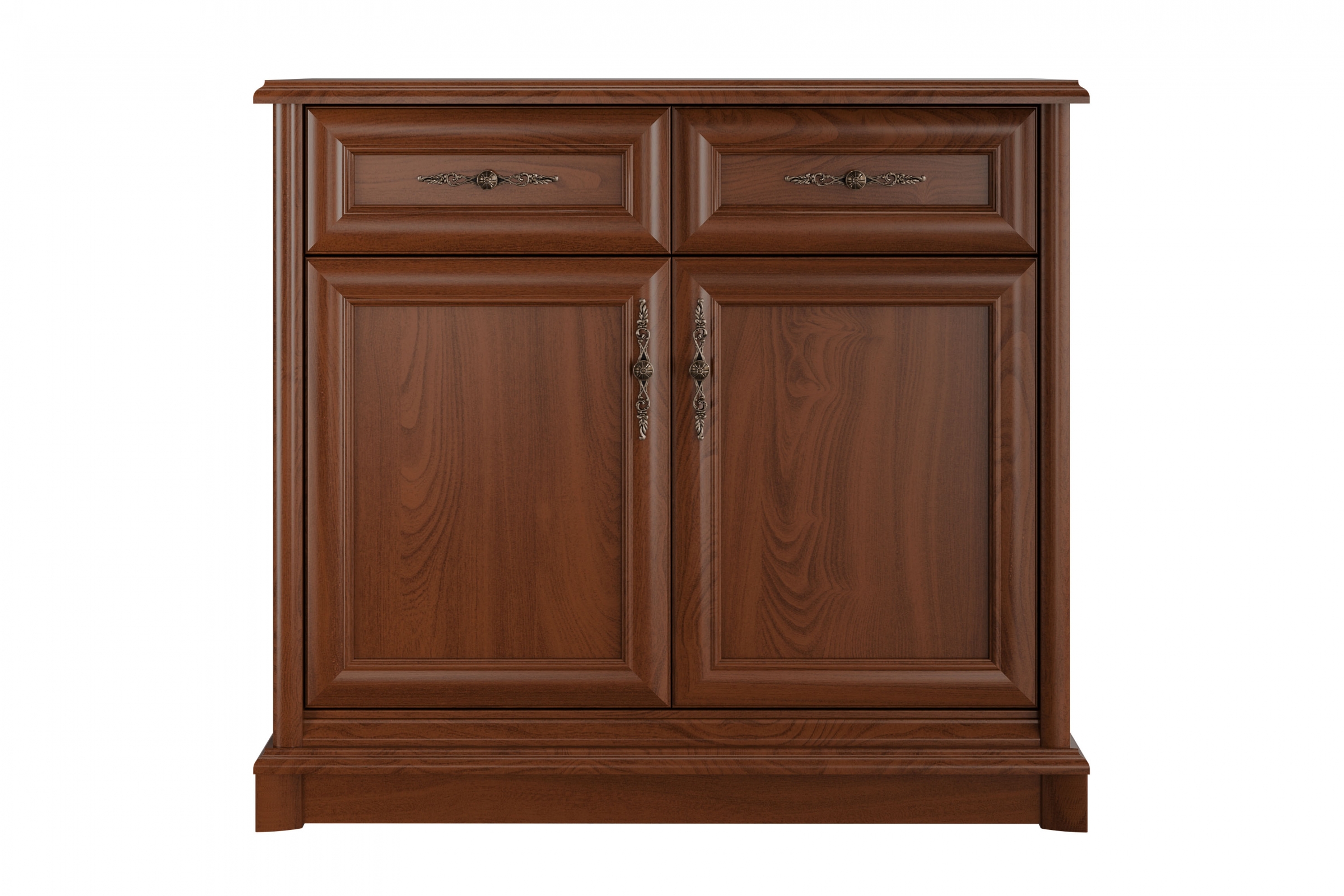 Komoda Sonata 100 cm s 2 zásuvkami - gaštan Komoda kancelárska Sonata so zásuvkami i 100 cm - gaštan szlachetny