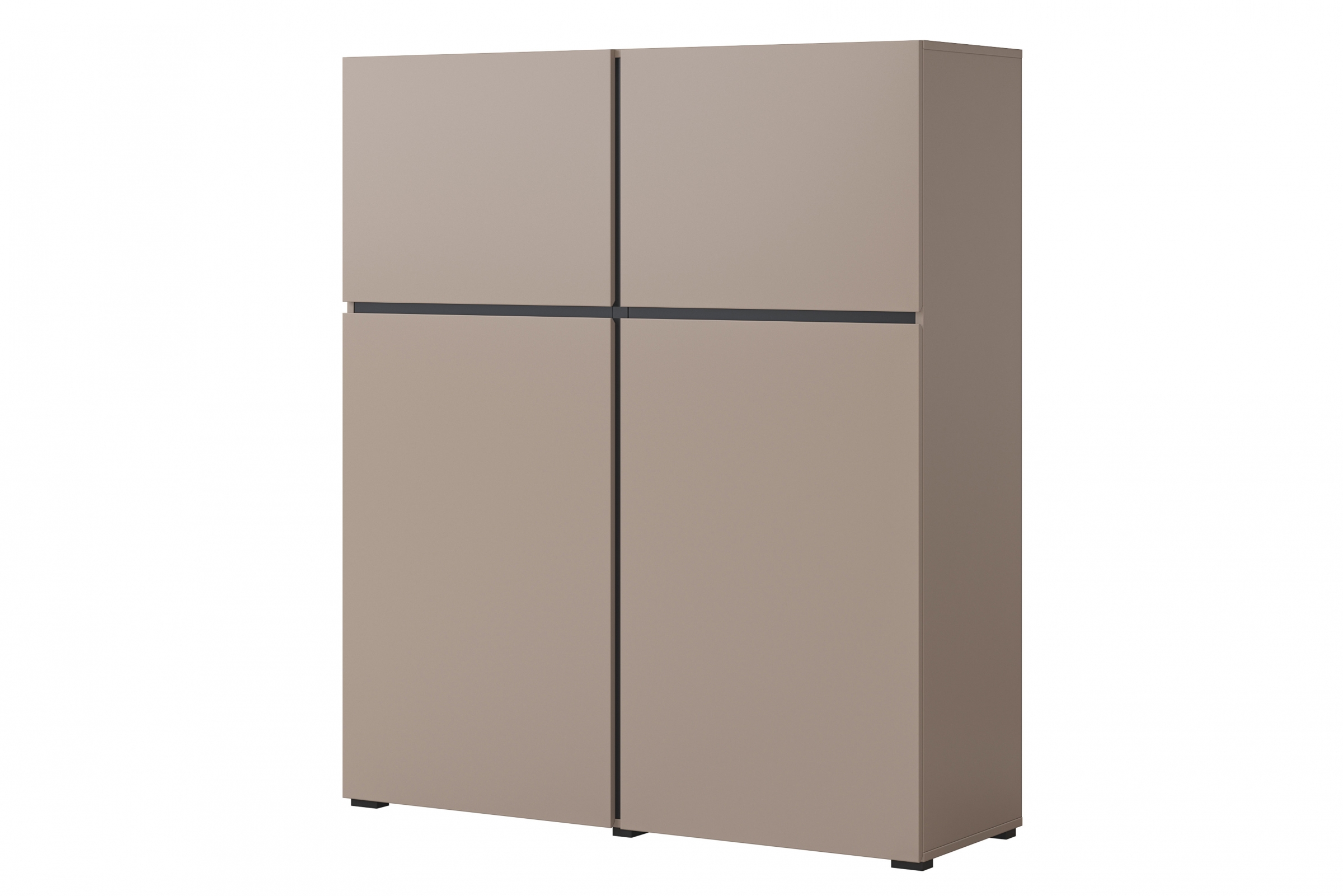 Komoda Cross 119 cm - congo / černá Komoda Cross 76 - 119 cm - congo / Černý