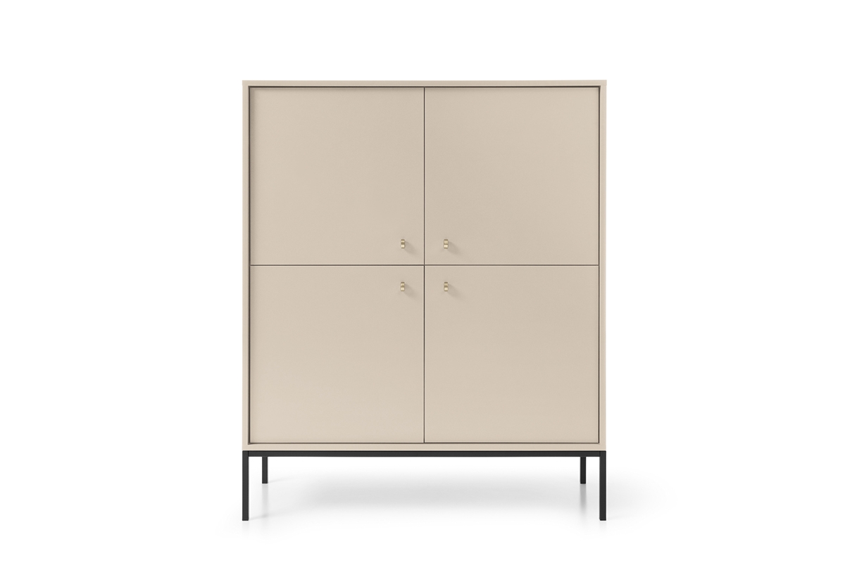 Komoda Eladia 104 - béžová Béžová Štvordverová Komoda