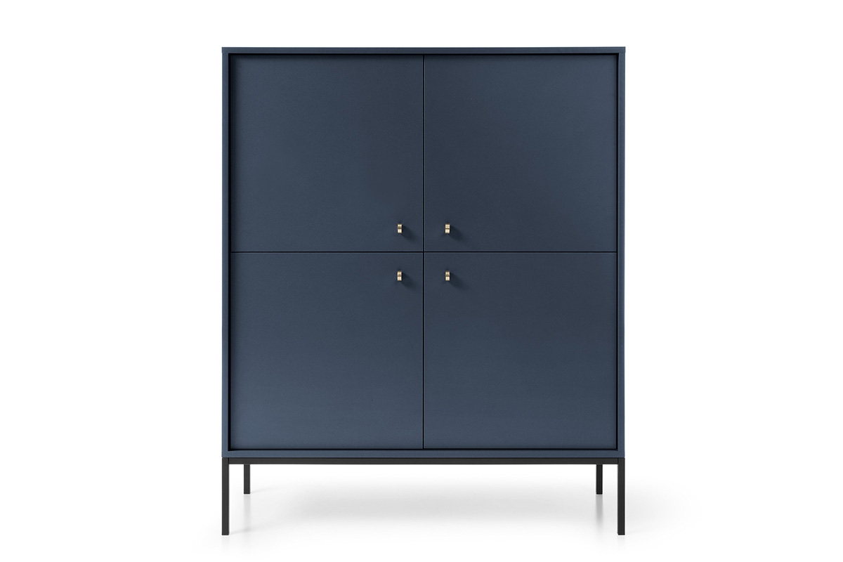 Štvordverová Komoda Eladia 104 - granat - Limitovaná ponuka námornícka modrá Štvordverová Komoda