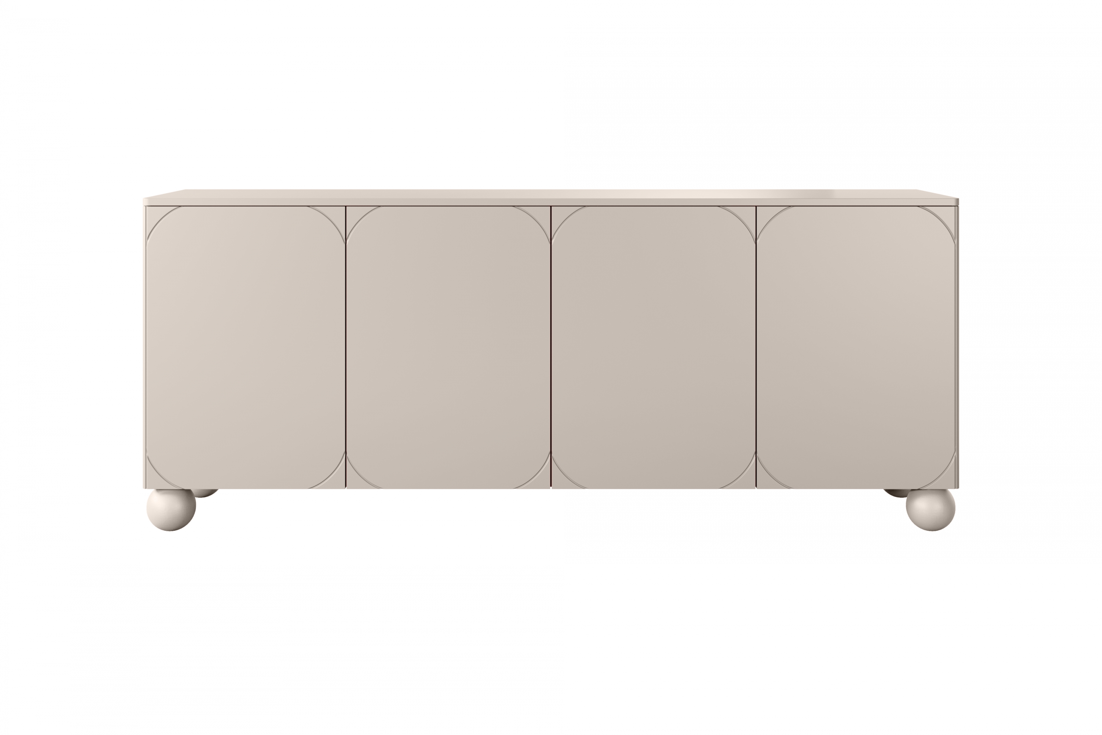 Komoda Sonatia II 200 cm s 2 ukrytými zásuvkami - kašmírová Komoda do spálne