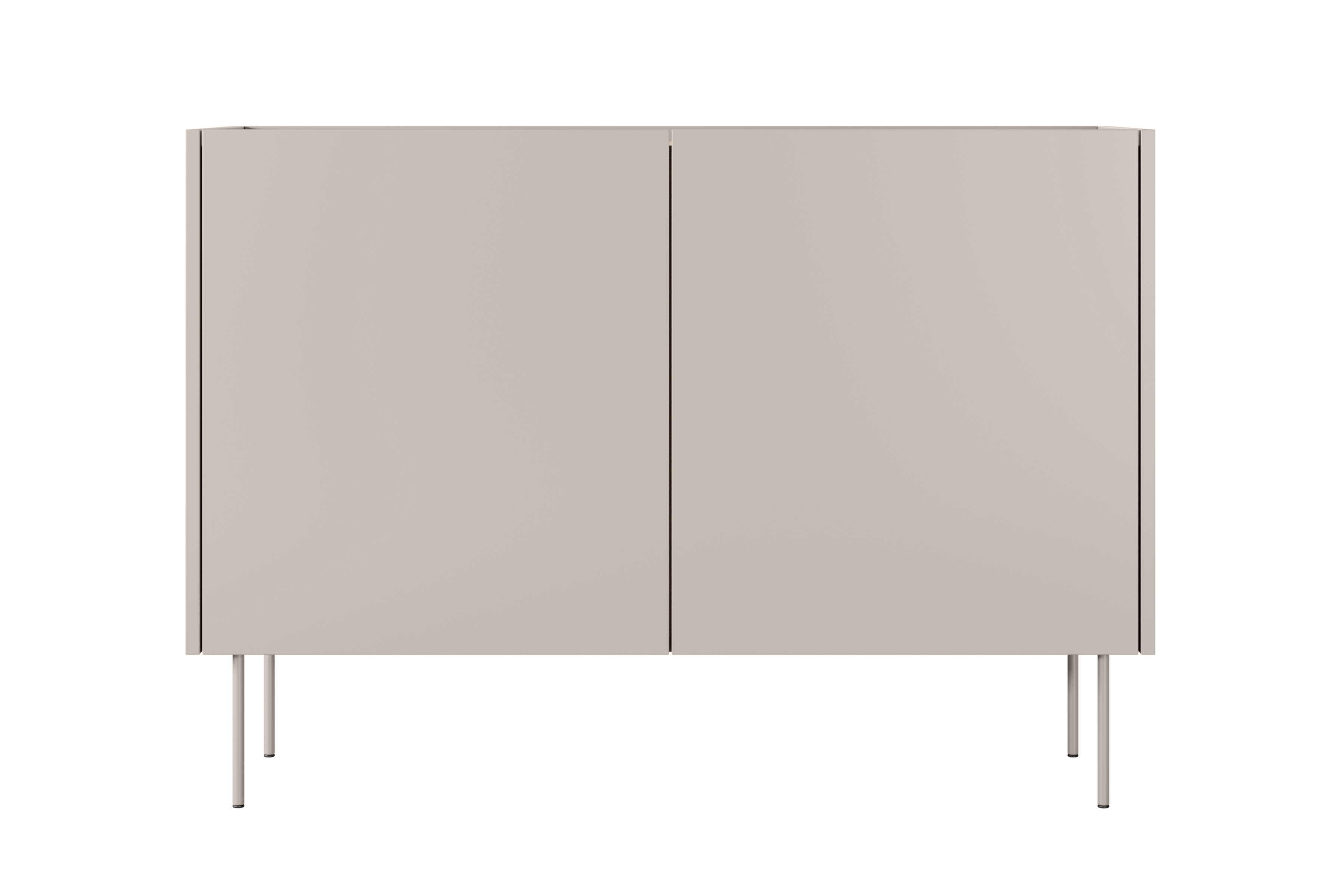 Komoda Desin 120 cm - kašmírová / dub nagano Komoda Desin 120 cm z metalowymi nogami - kašmír / Dub nagano