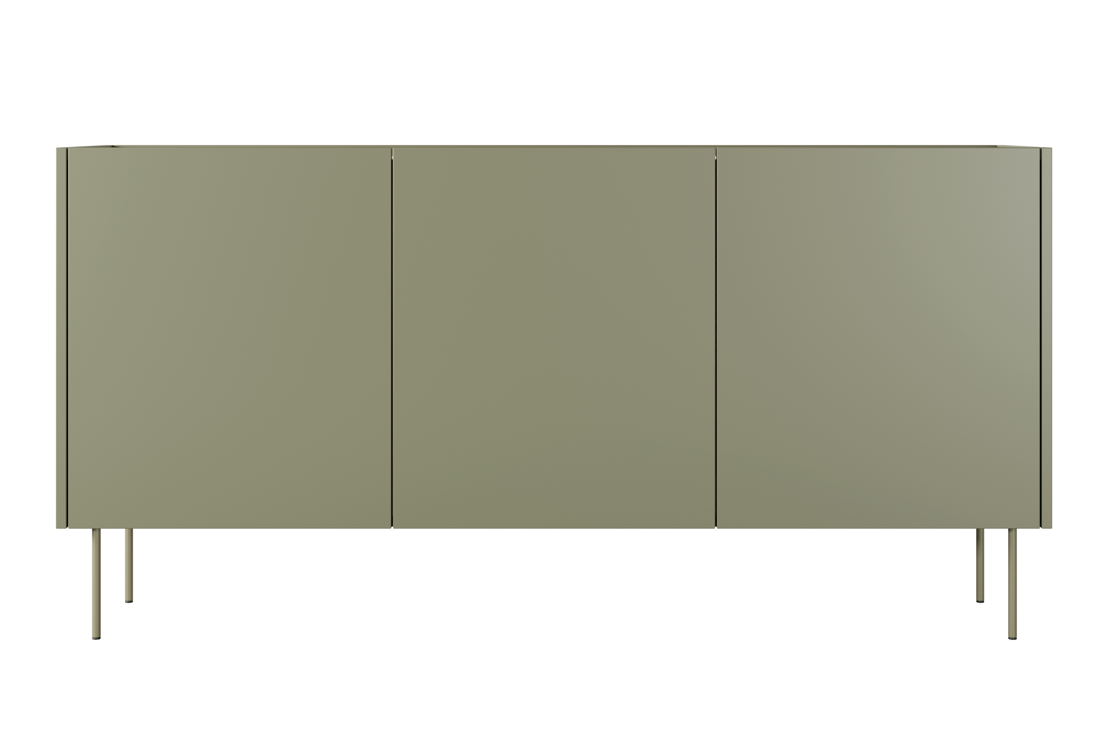 Komoda Desin 170 cm - olivová / dub nagano Komoda Desin 170 cm z metalowymi nogami - olivová / dub nagano